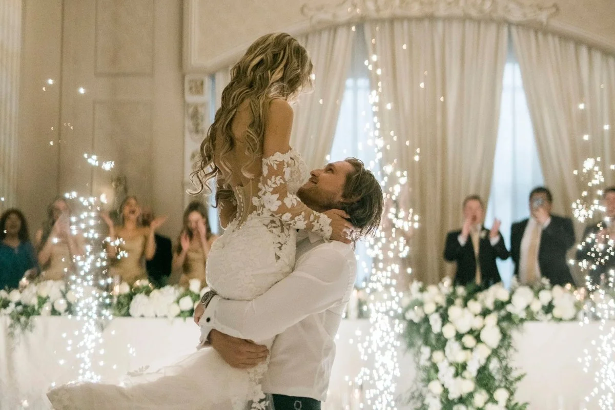 European wedding celebration at Château Le Jardin in Vaughan