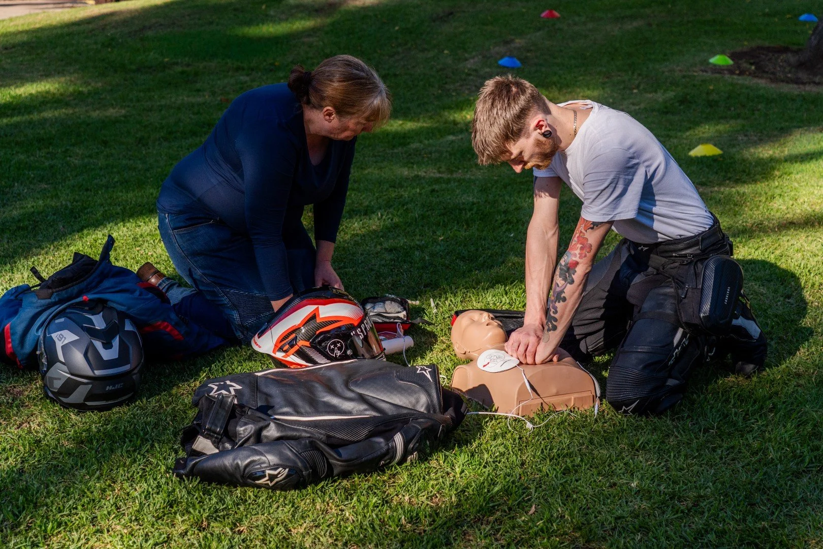 CPR training chest compressions manikin