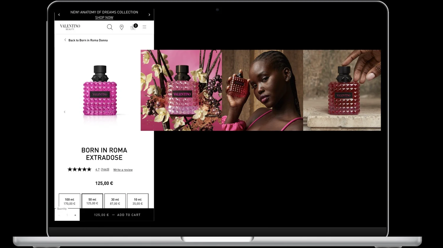 Born in Roma Extradose product page