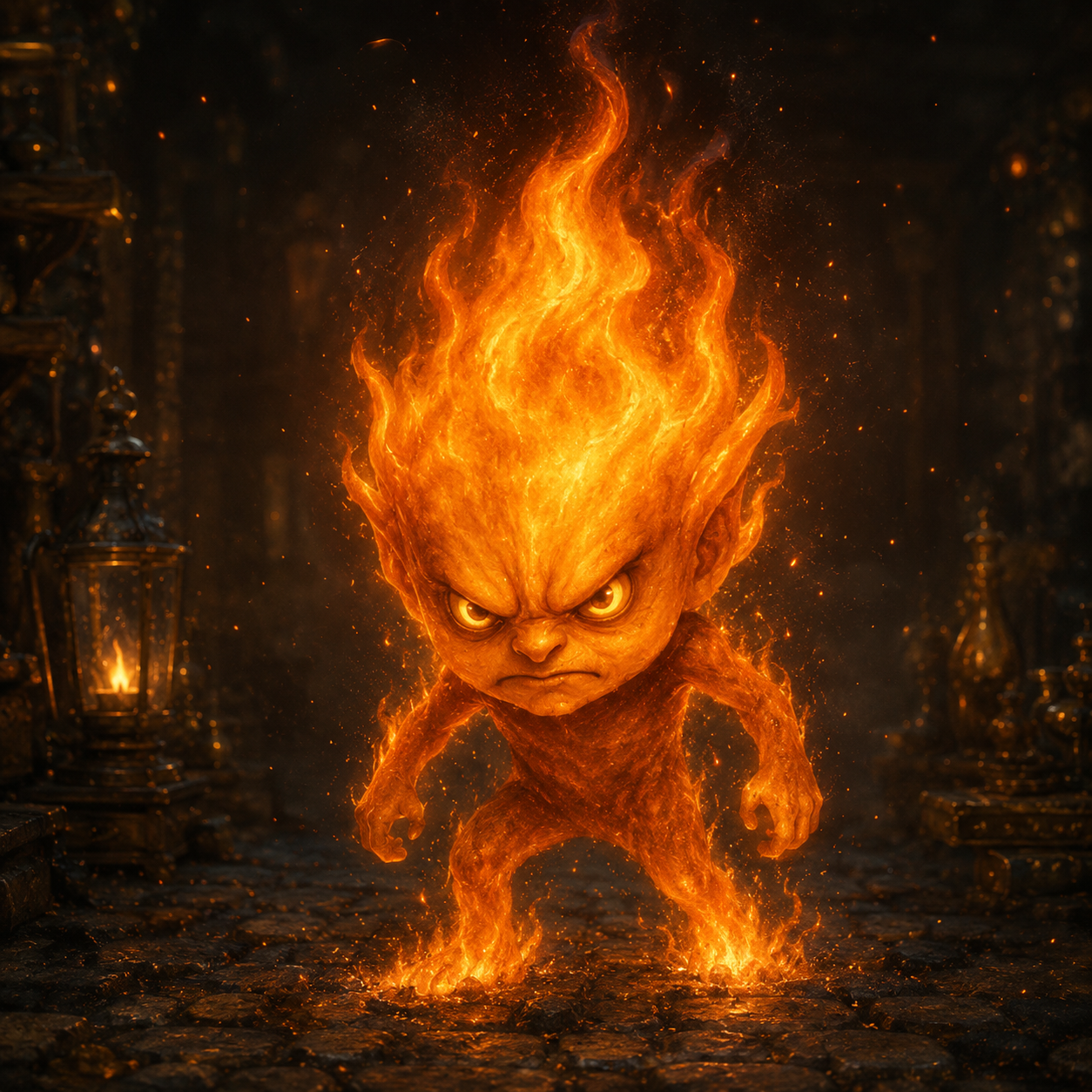 Flame portrait