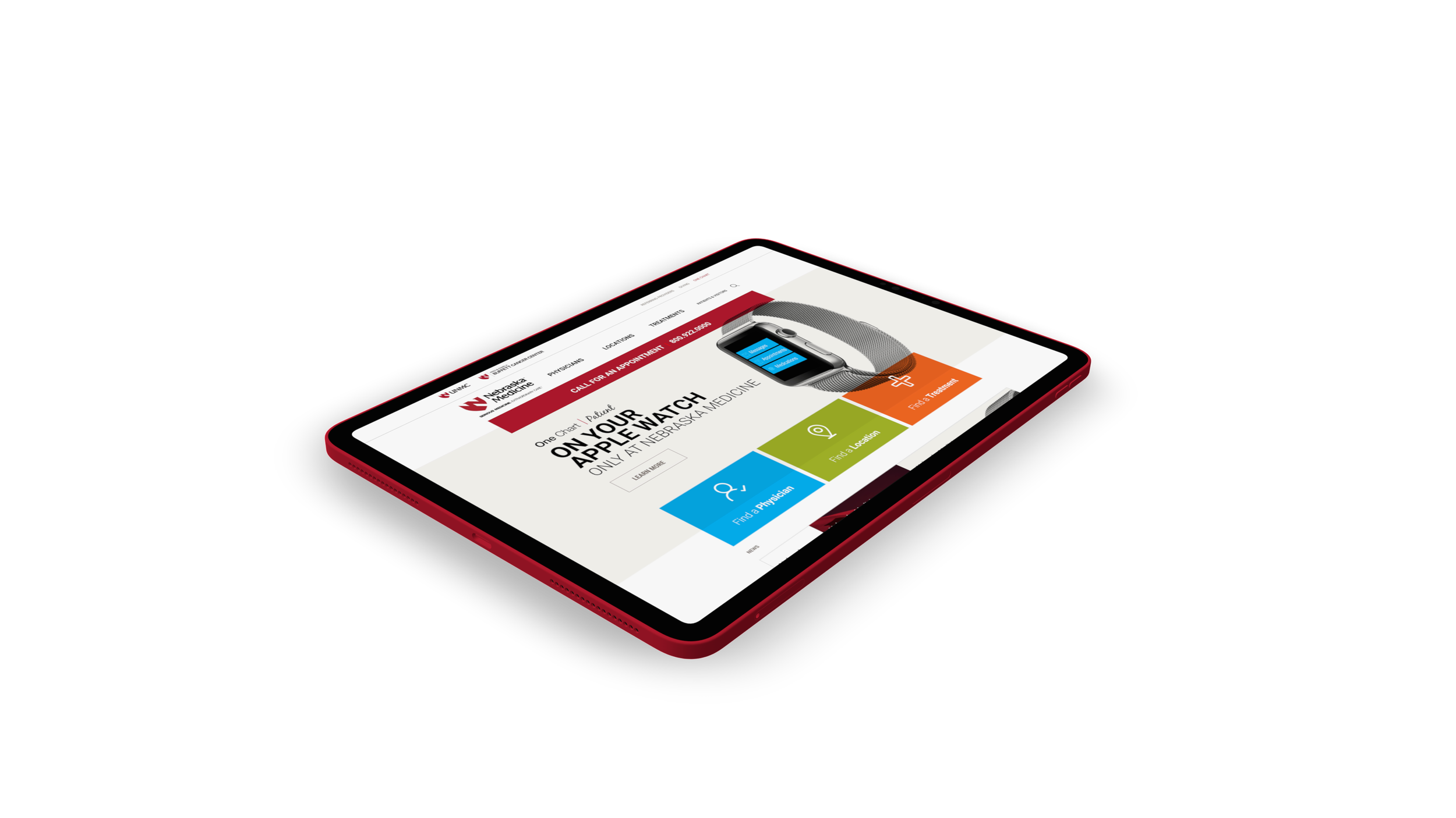 Nebraska Medicine patient-first website redesign