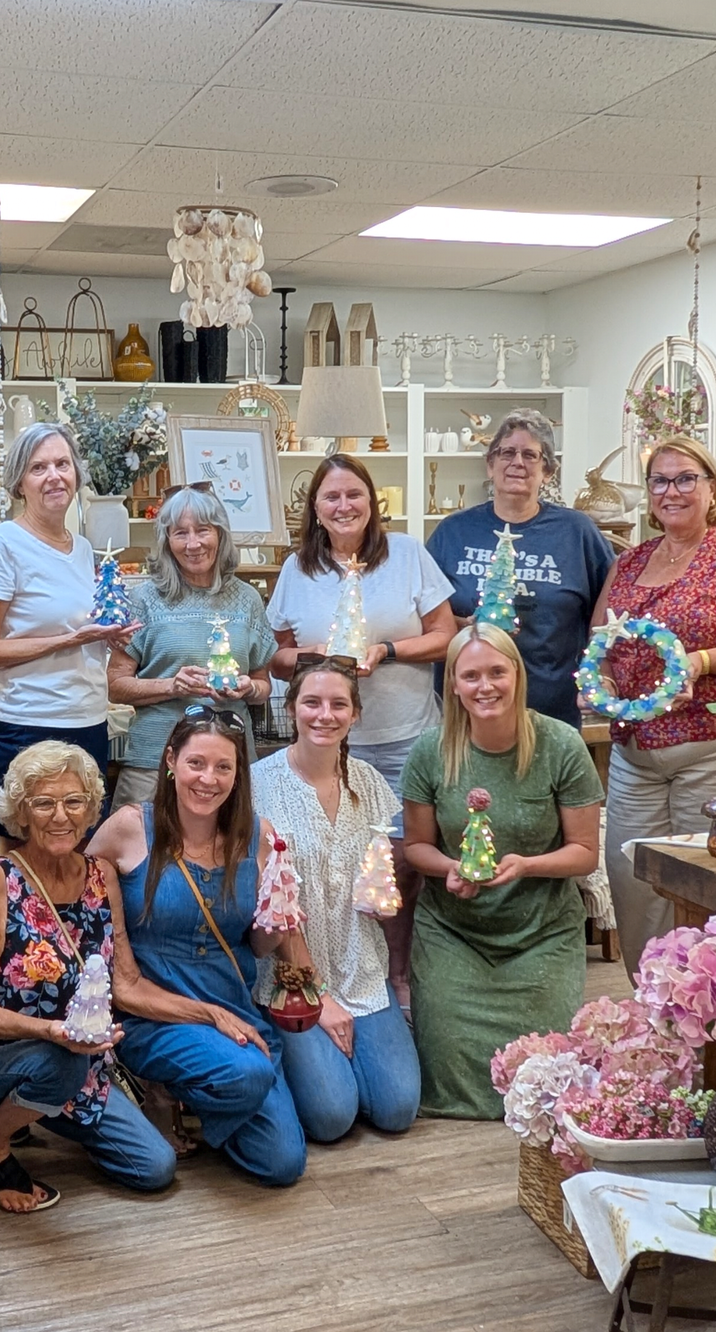 Guests enjoying a Create With Camilla workshop in the Lowcountry
