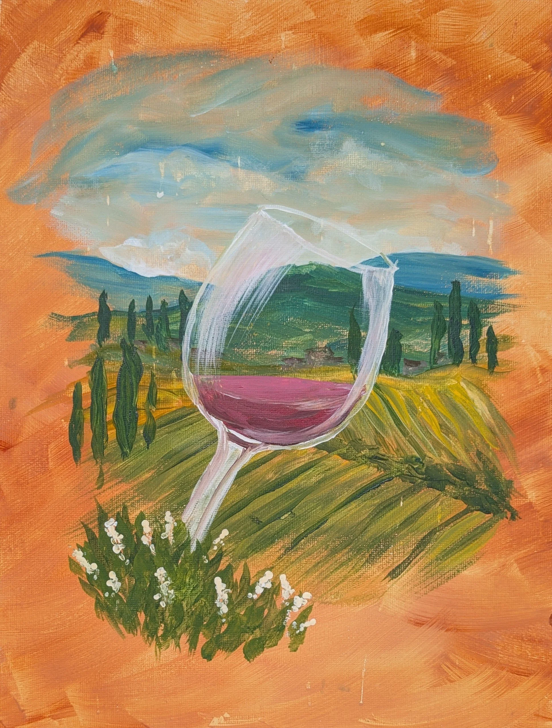 Chianti painting by Create With Camilla