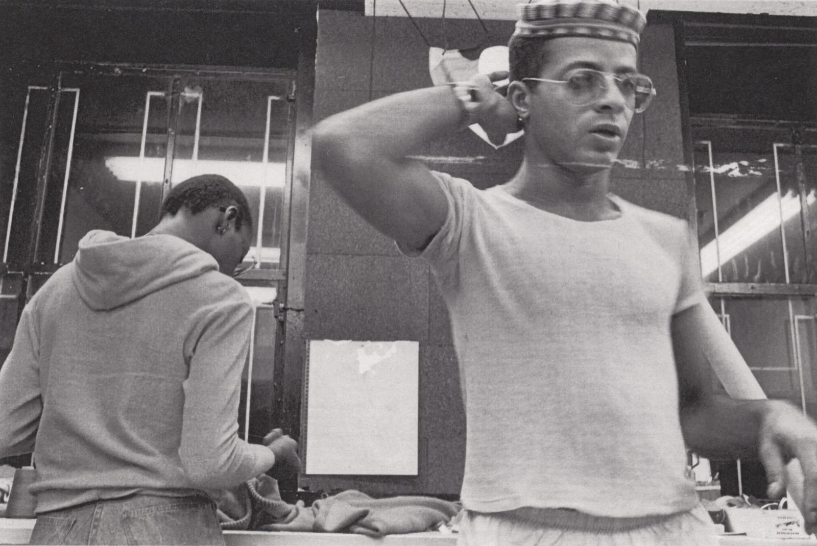 Bethann Hardison and Stephen Burrows at work, mid-1970s, photographed by Ming Smith