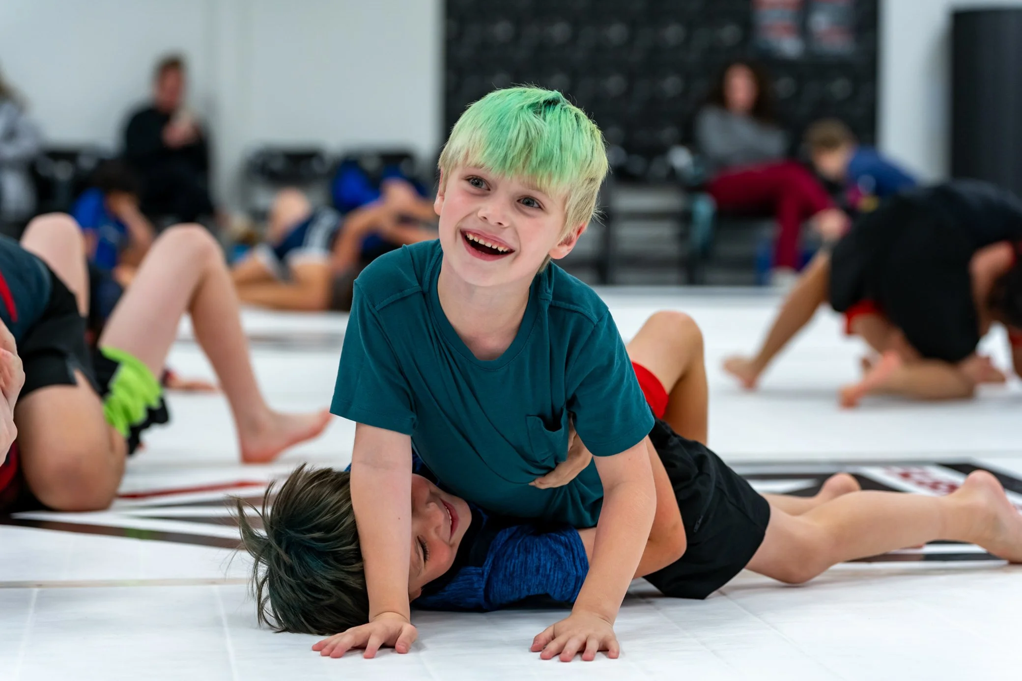 Middle Rollers kids jiu jitsu class