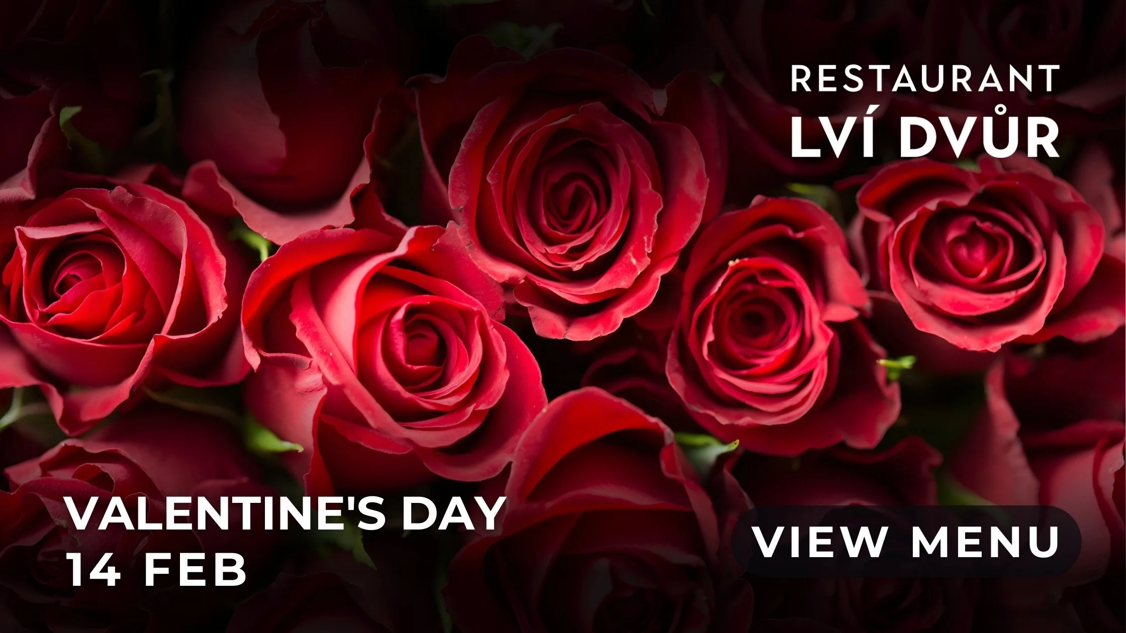 Valentine's Menu 2026 - Restaurant Lví Dvůr (EN)