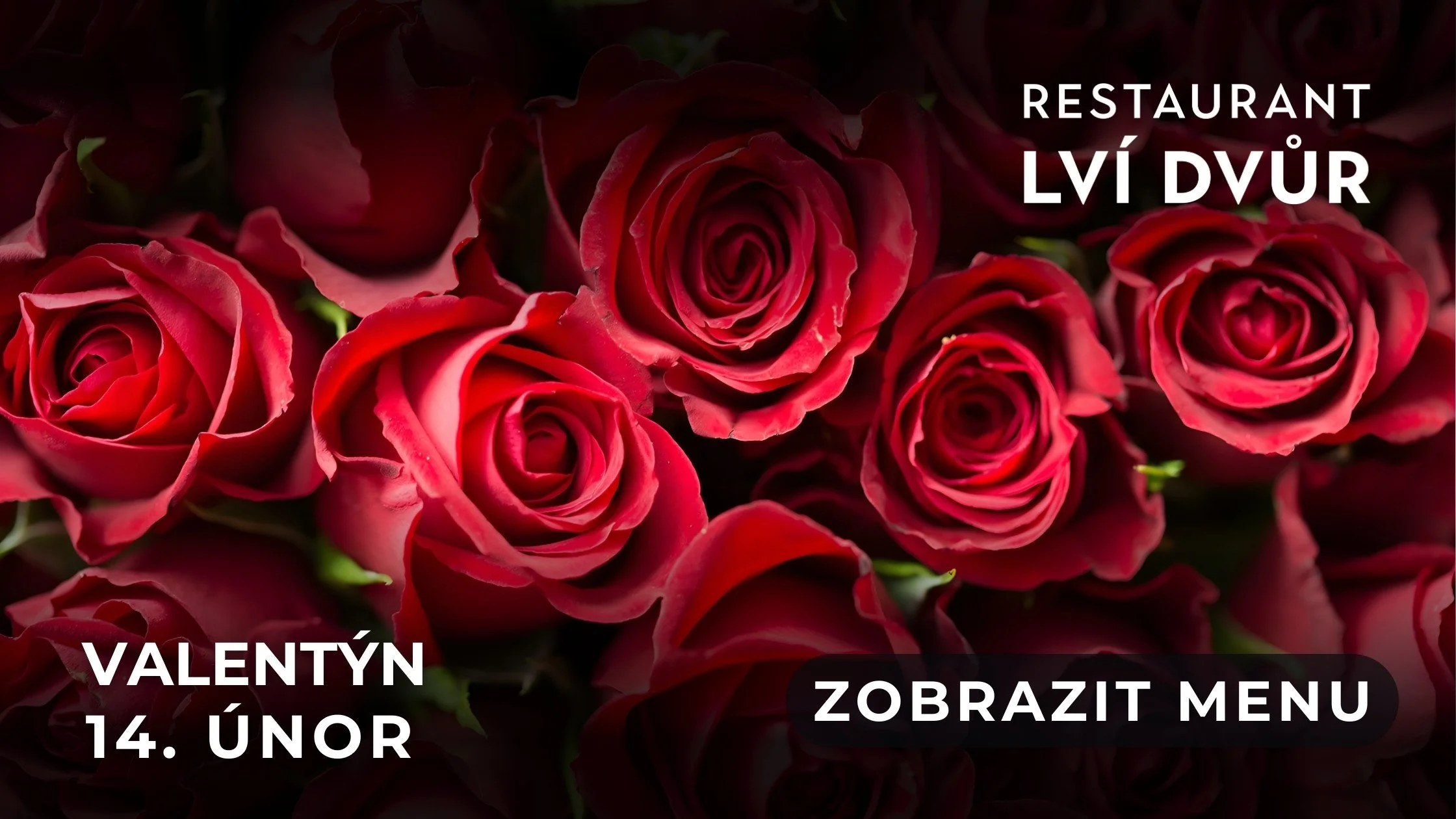 Valentýnské menu 2026 - Restaurant Lví Dvůr (CZ)