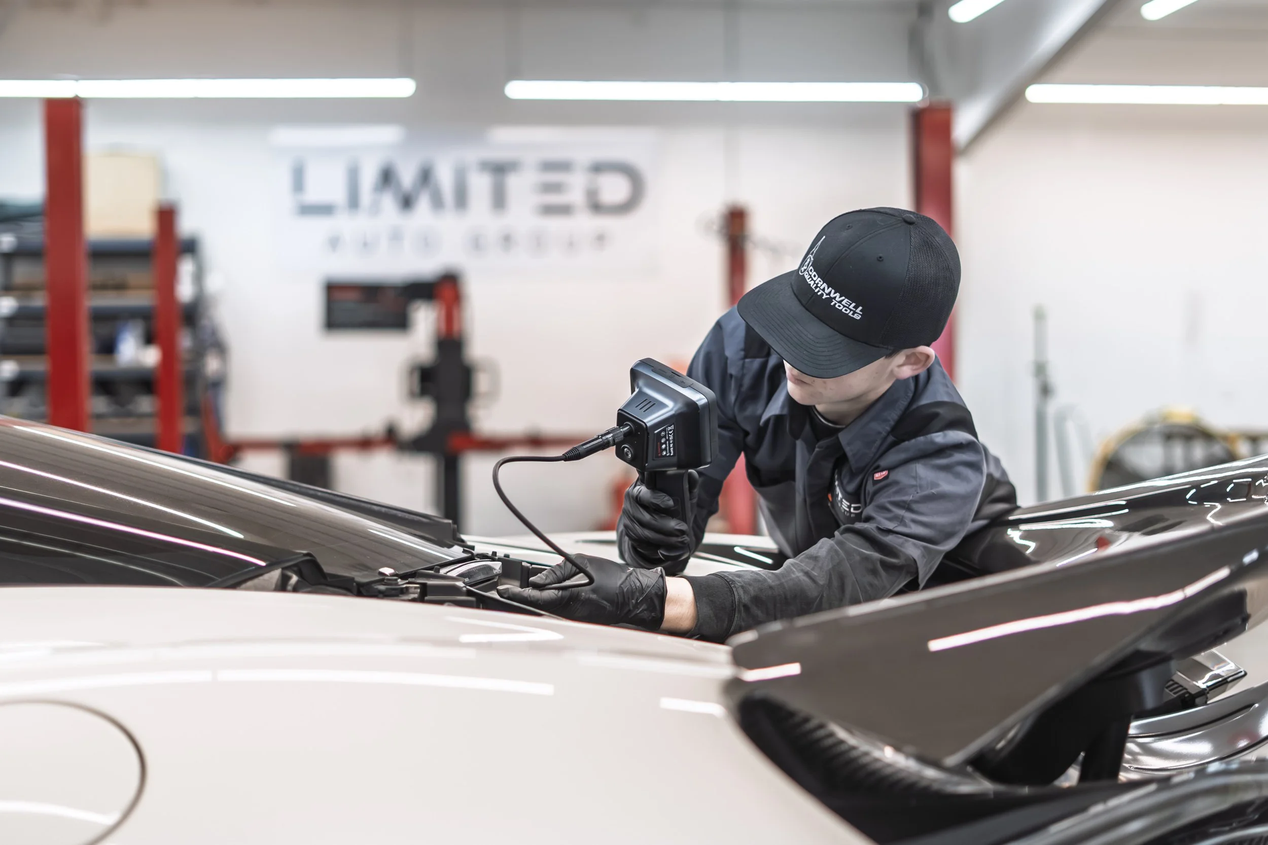 Limited Auto Repair technician in the shop