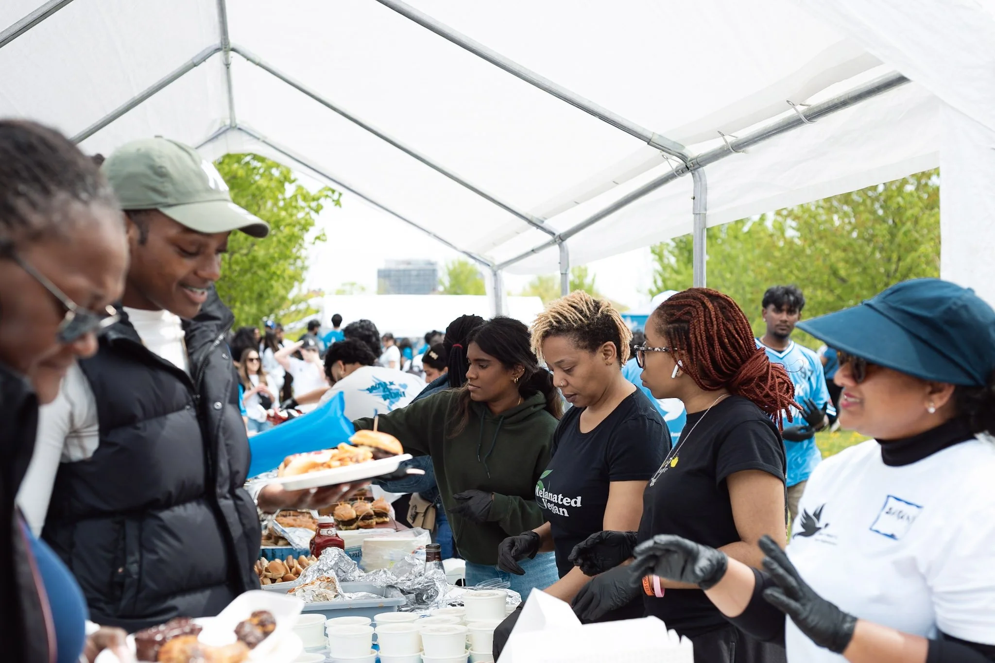 Community walking together