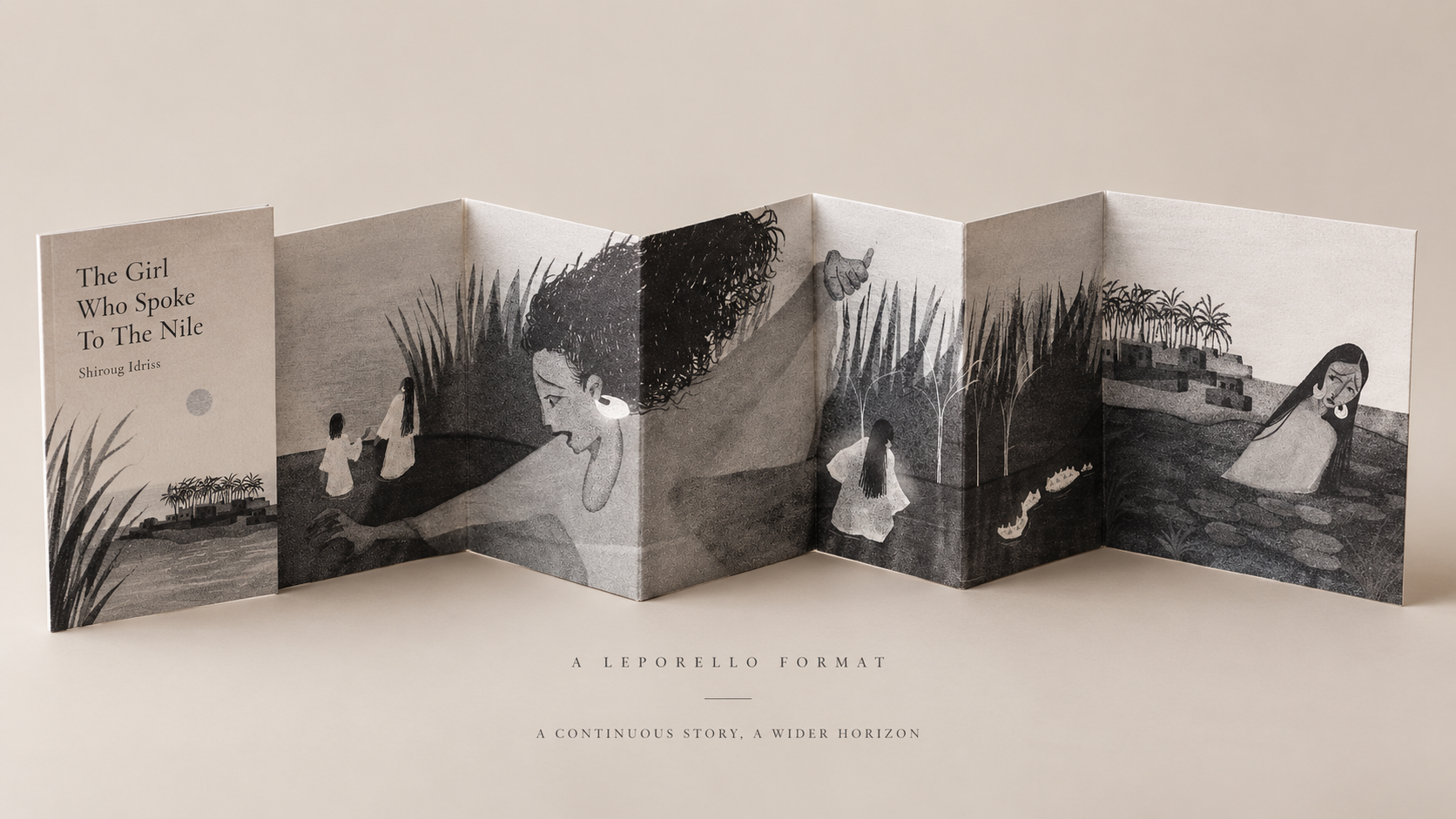Leporello from The Girl Who Spoke to the Nile by Shiroug Idriss