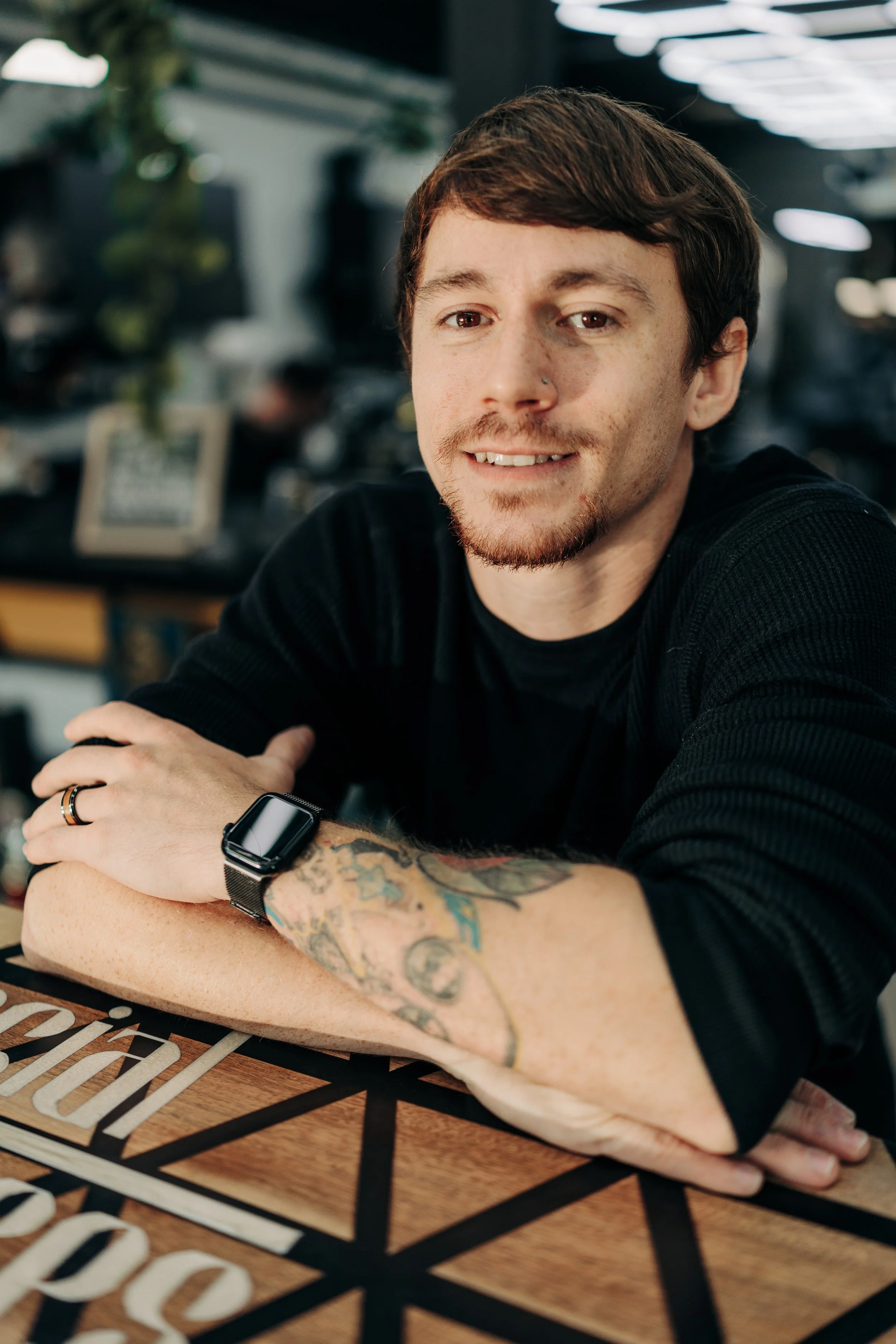 Mike tattoo artist at Social Graces Tattoo Studio Ohio