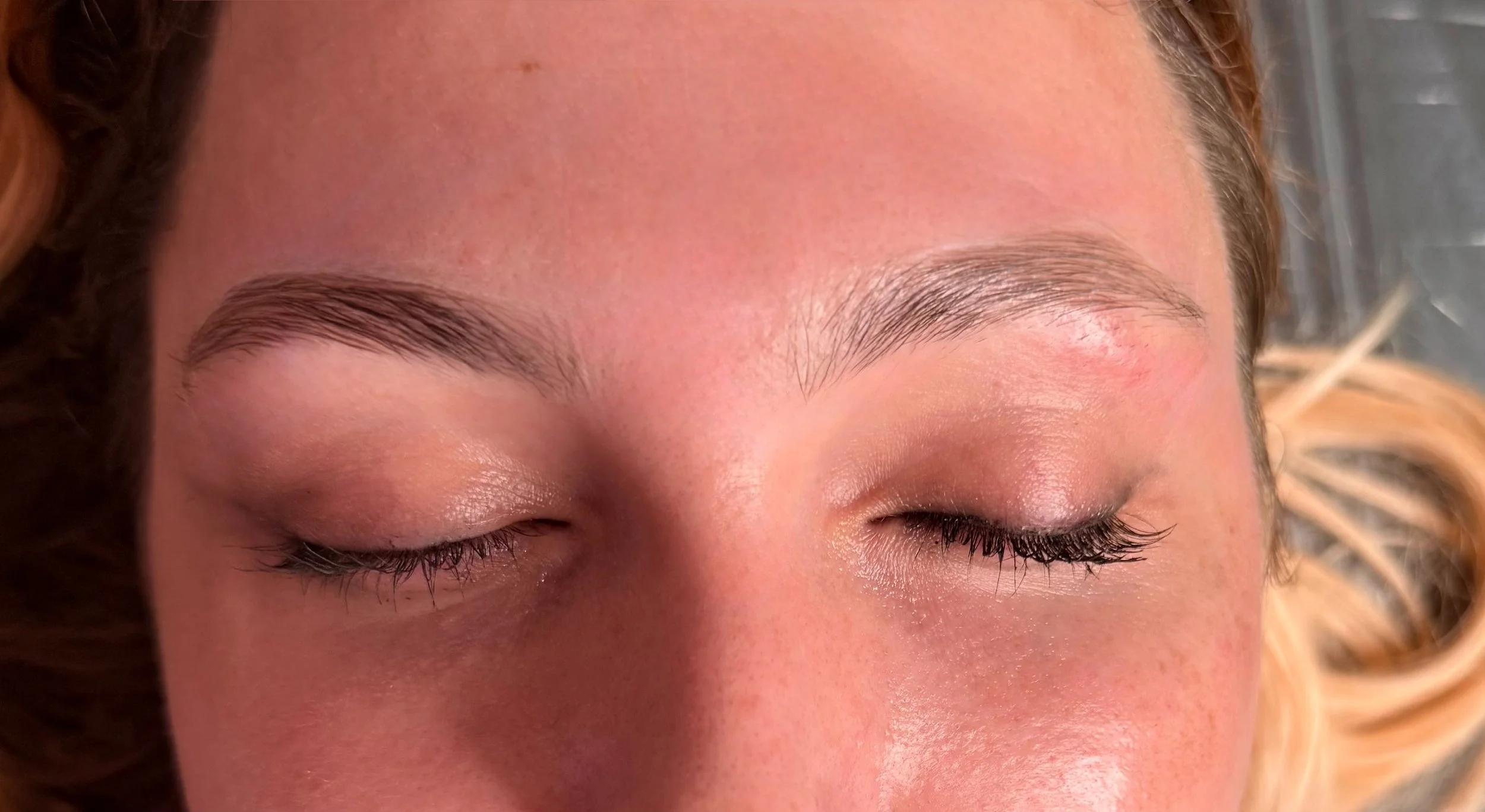 Permanent makeup before result