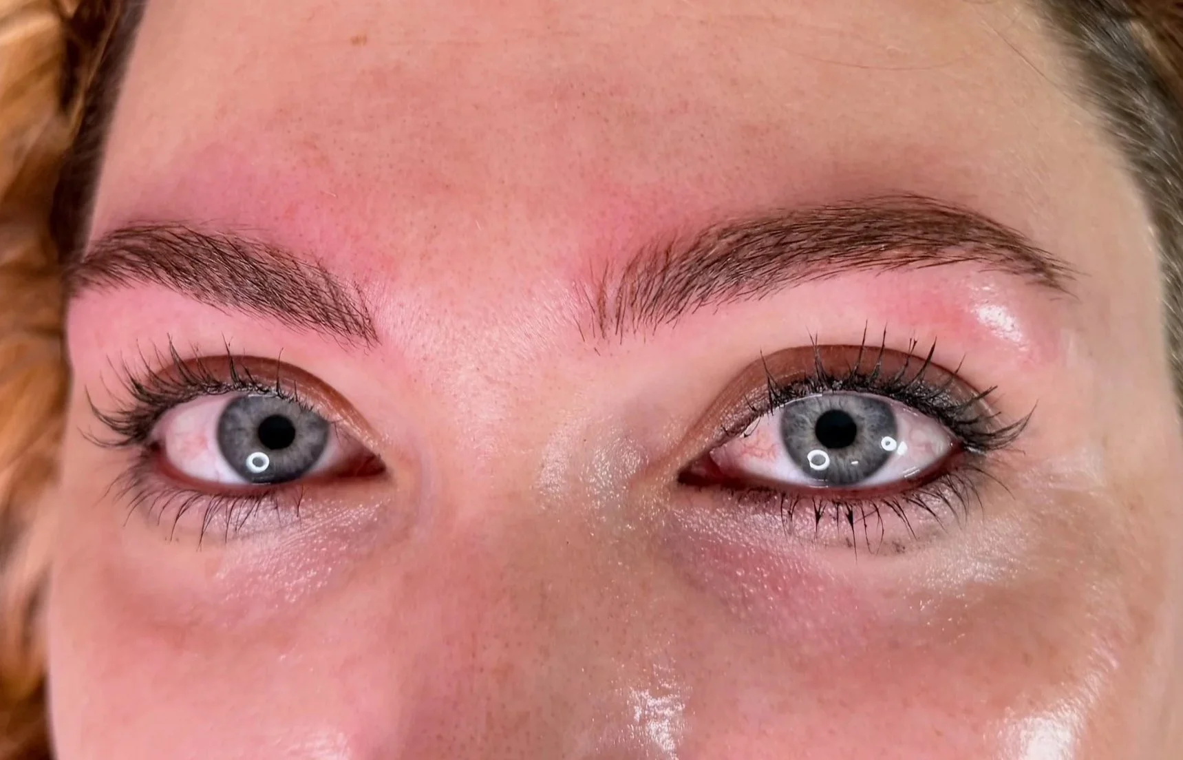 Permanent makeup after result
