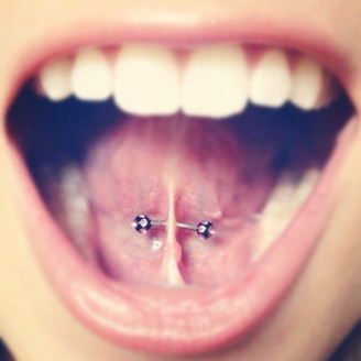 Tongue Web Piercing