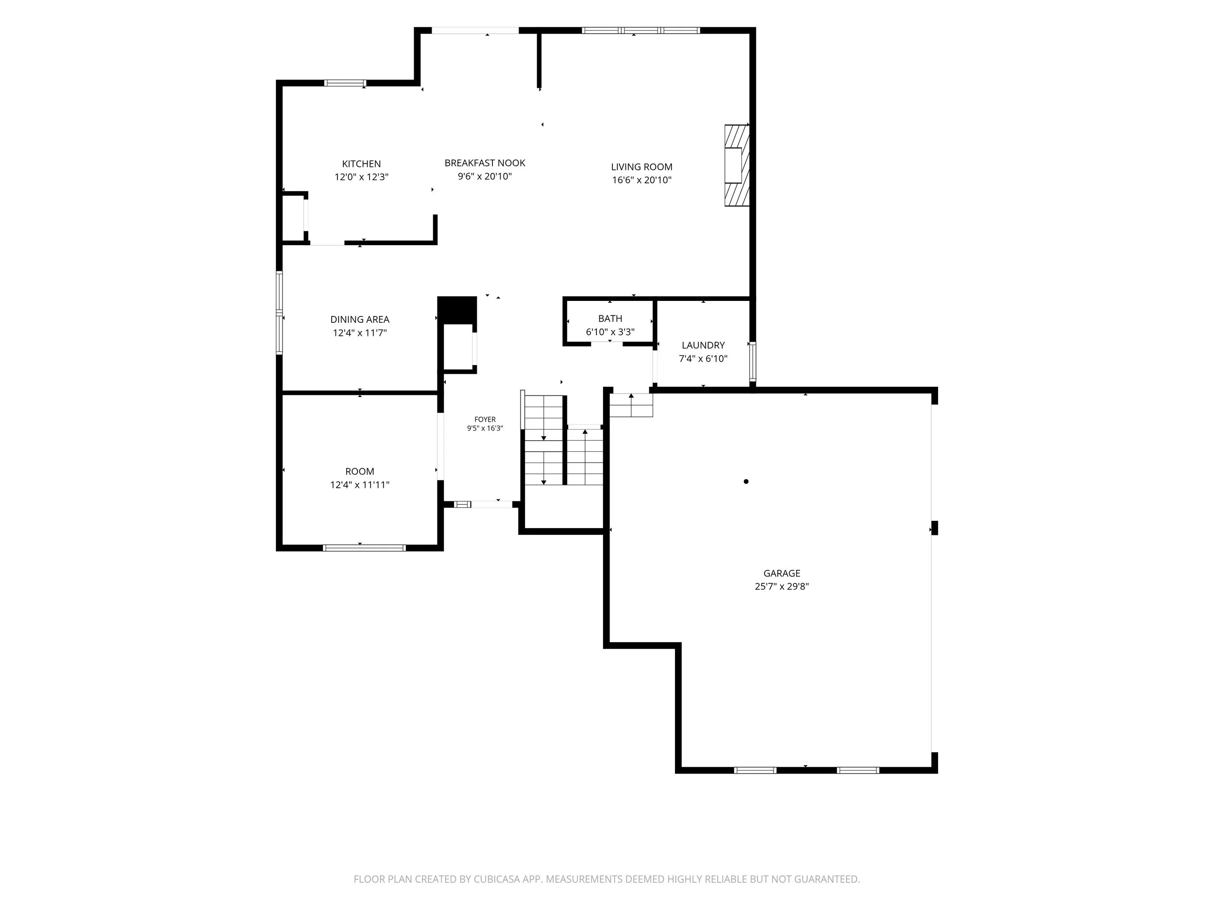 Main-level floor plan of 11361 Romeo Place in Fishers, with labeled rooms and room measurements