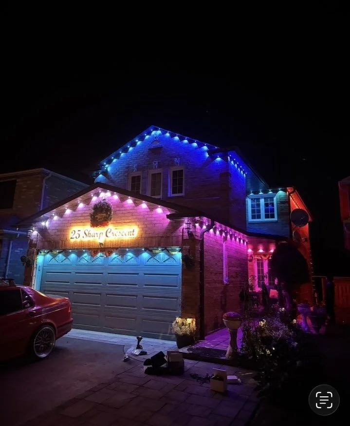 Permanent Govee roofline lighting