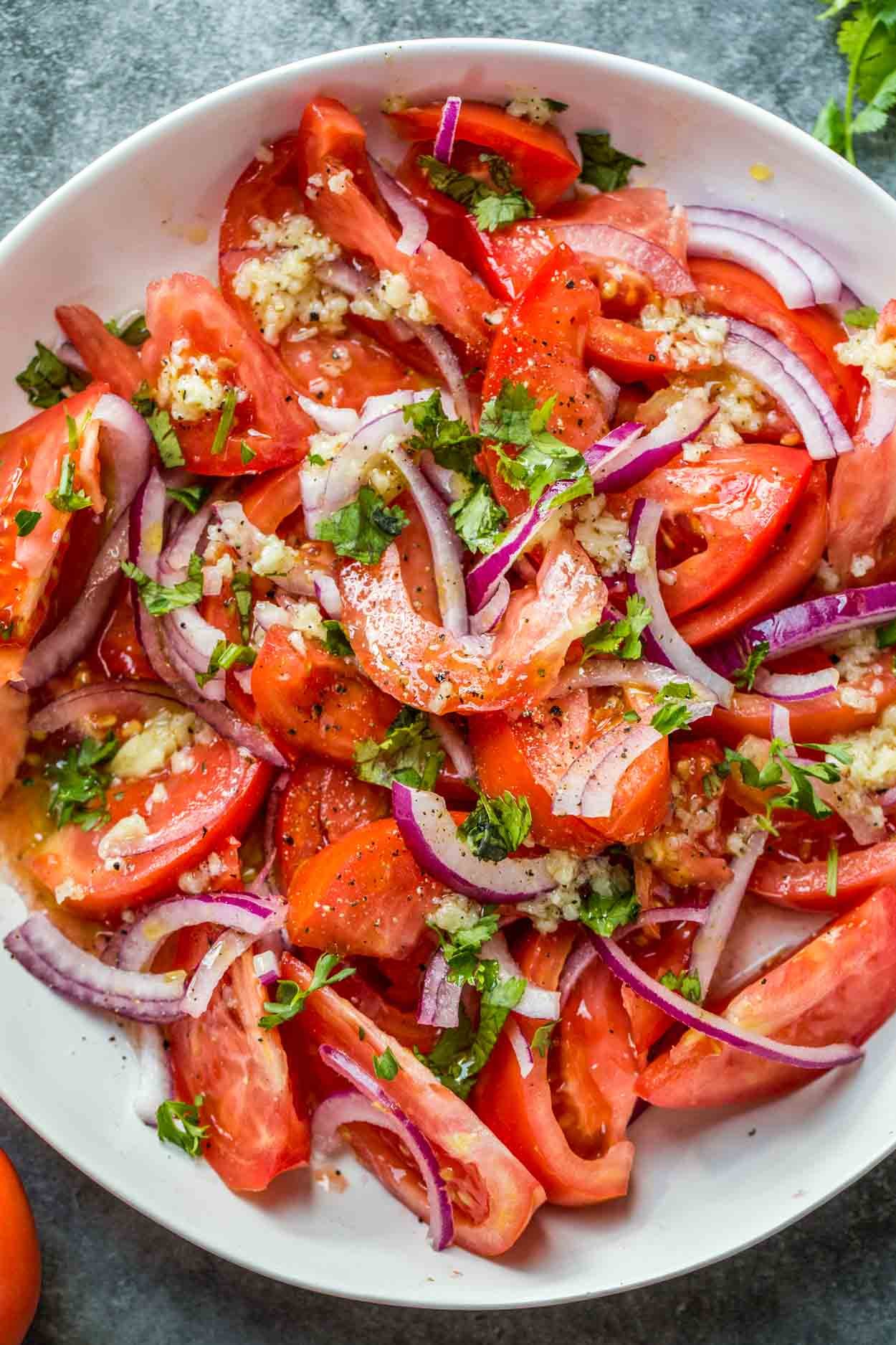 Tomato onion salad
