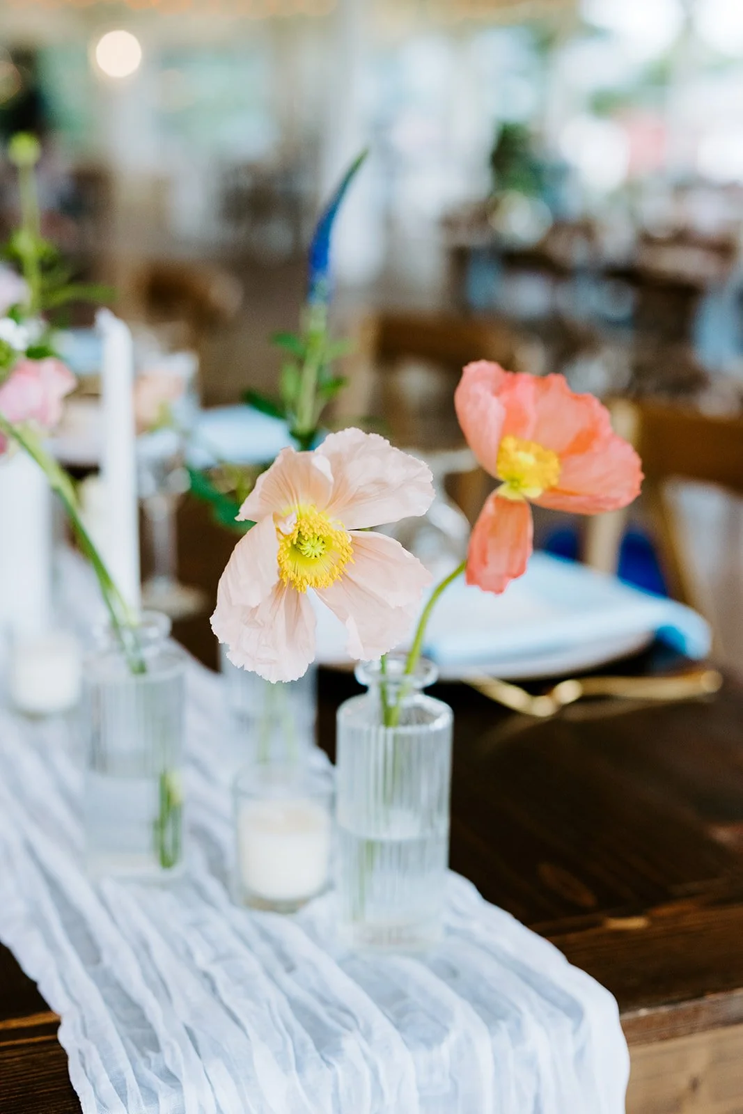 Single bloom in a bud vase, florals by Hydrangea Bloom, photographed by Karly Ellis Photography