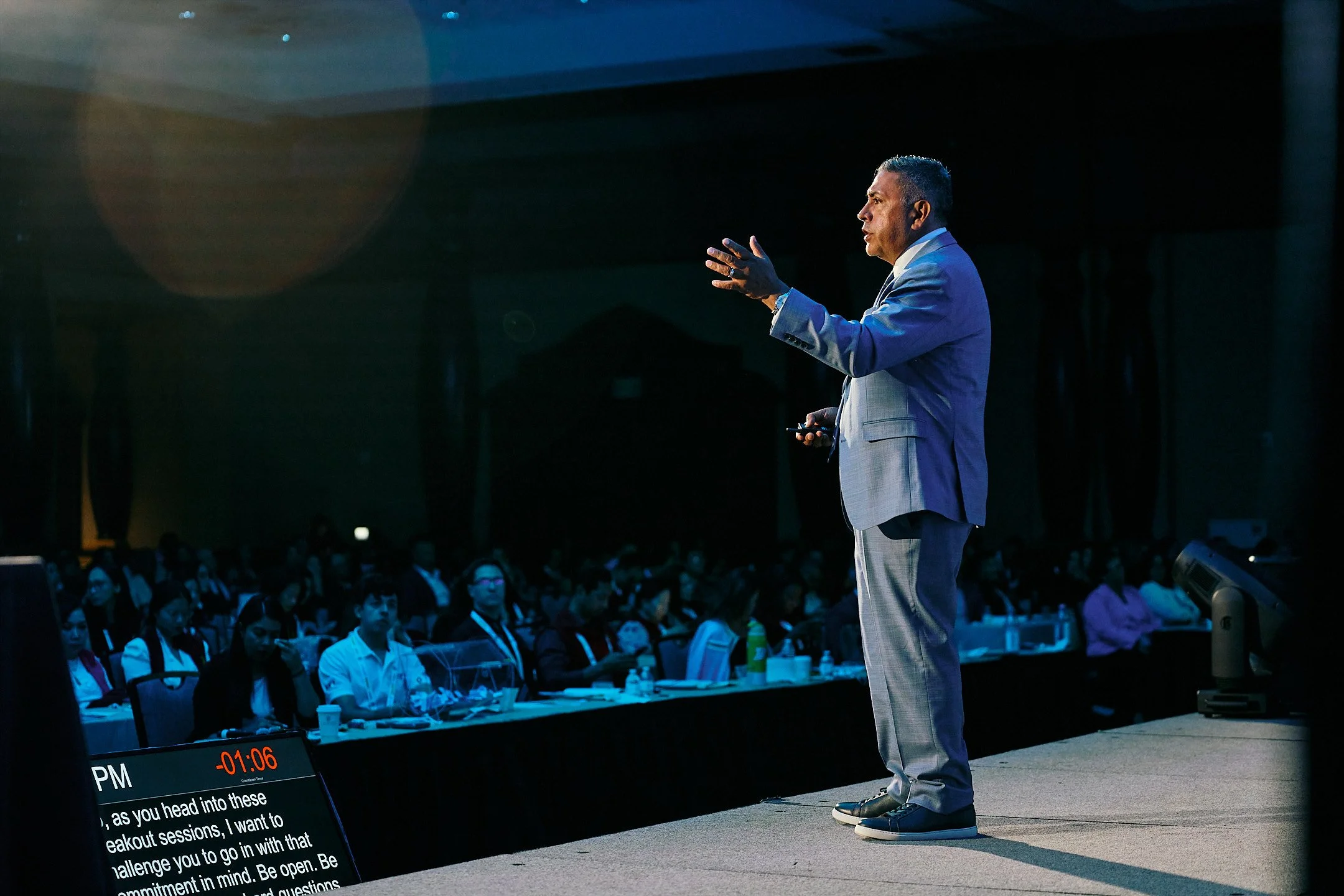 Conference attendees during session