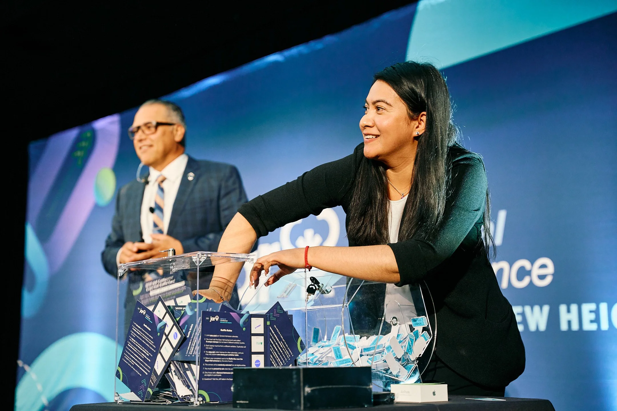 Conference presentation in progress