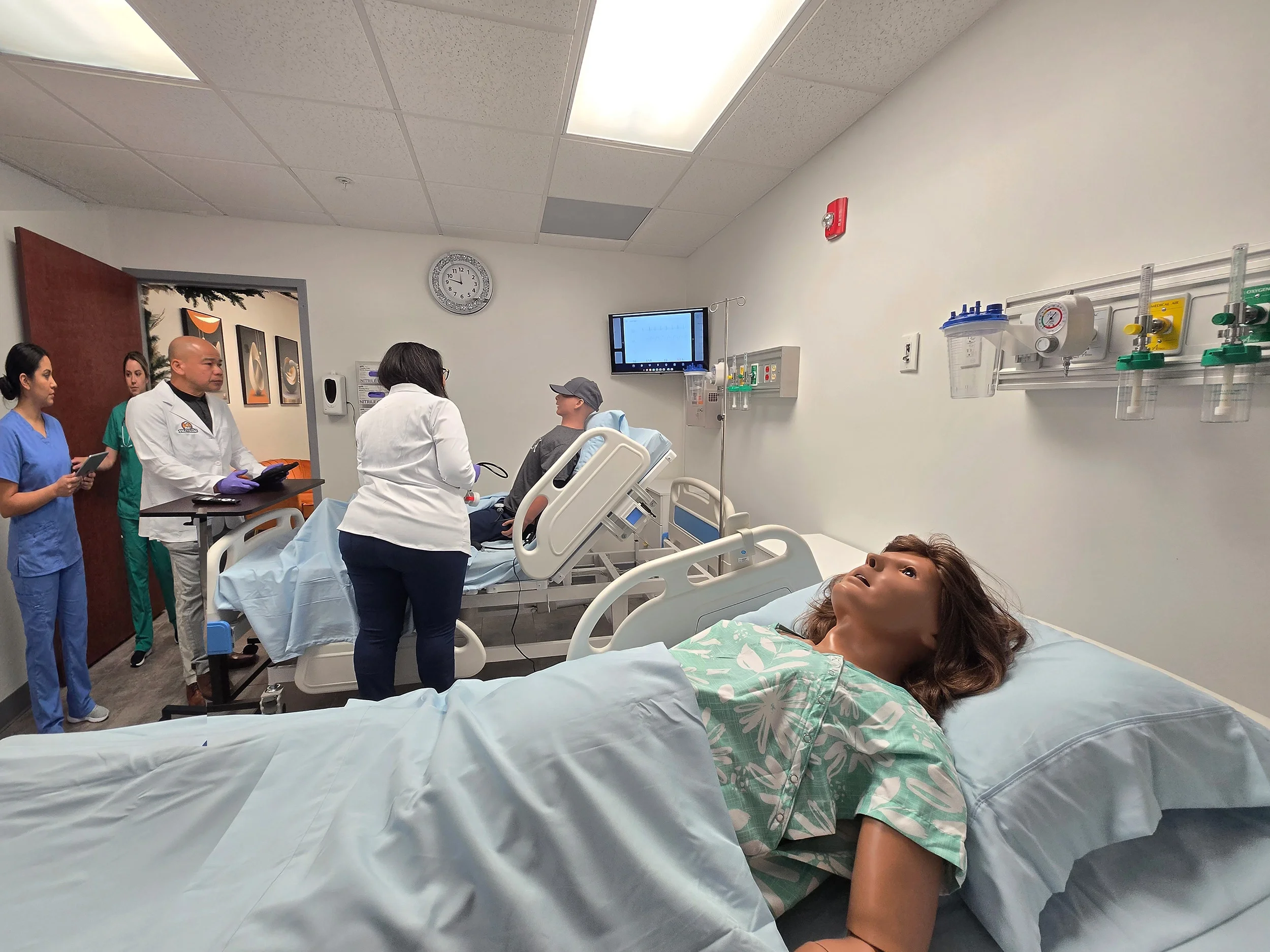Nuvelle nursing skills lab with clinical training equipment