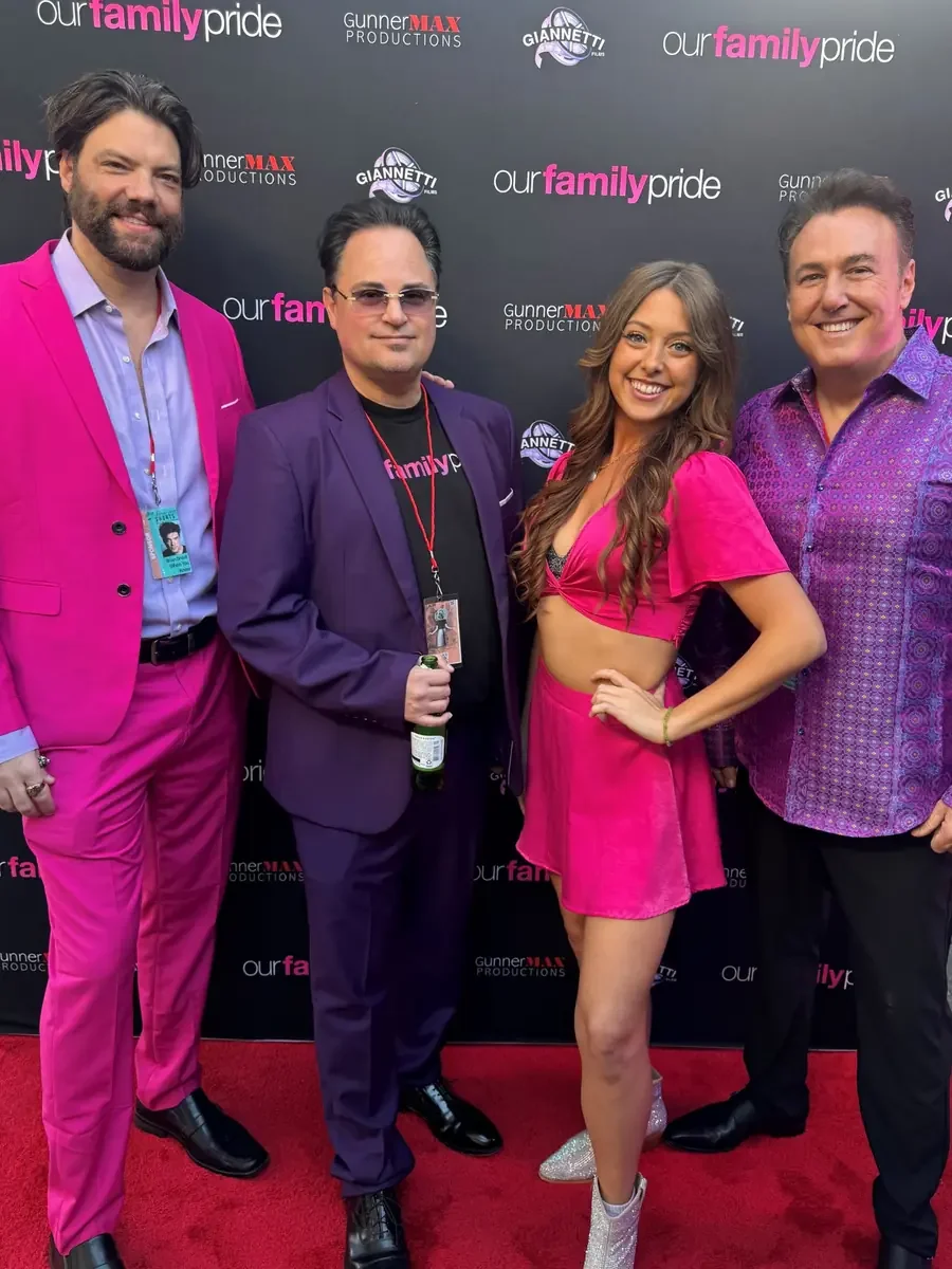Our Family Pride team on the red carpet