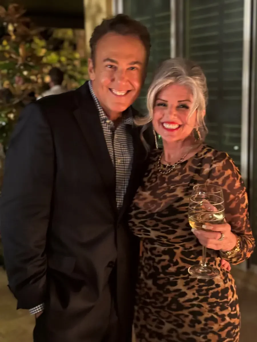 Glen Evelyn with a cast member at an event