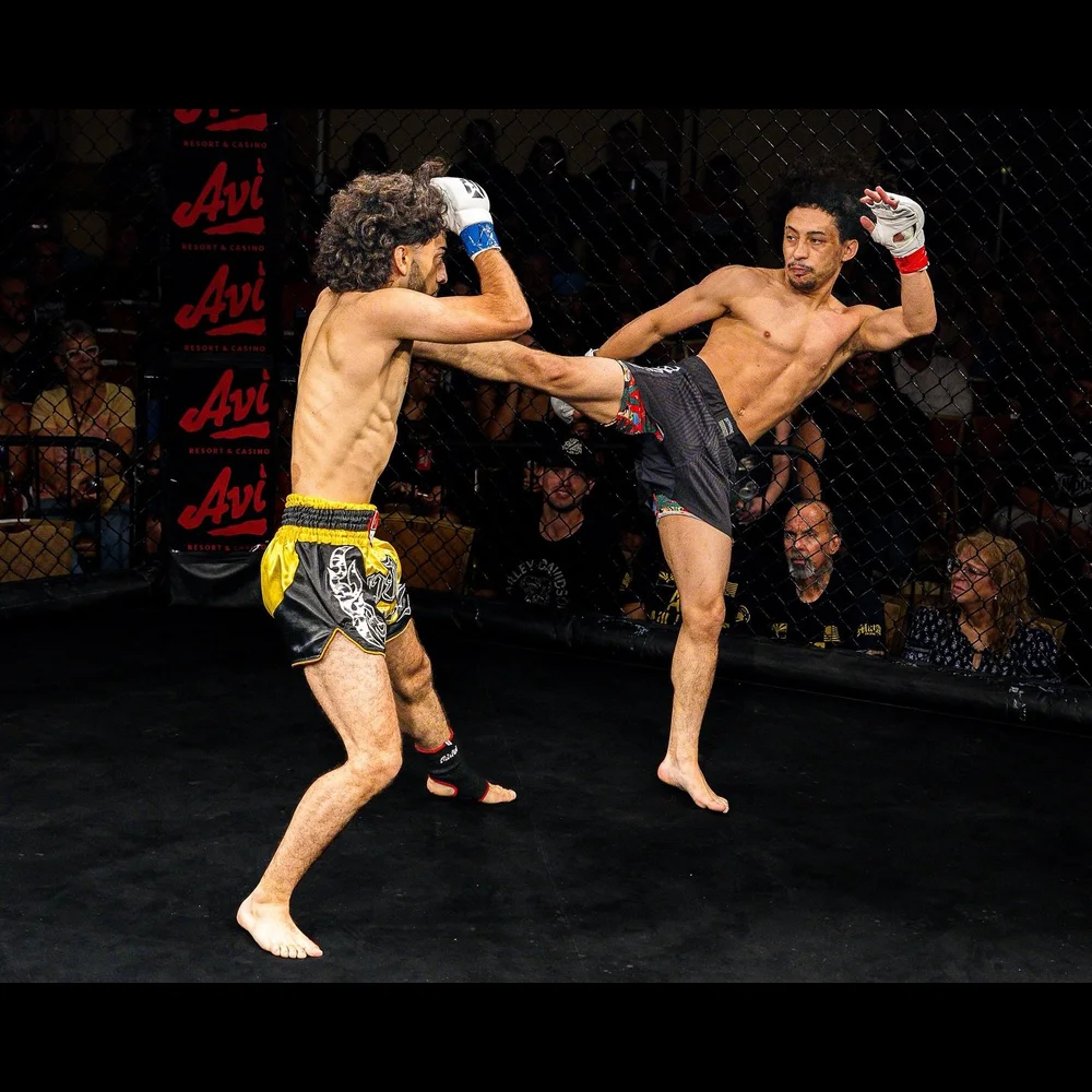 Head kick in a WFC MMA bout