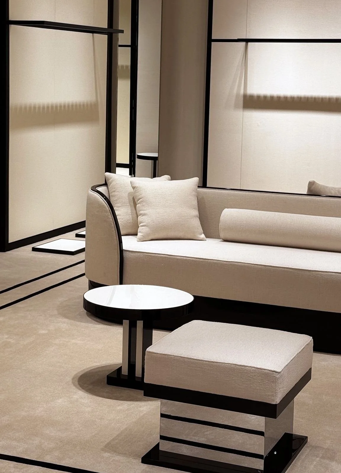 Boutique lounge at Chatswood Chase, ready before opening