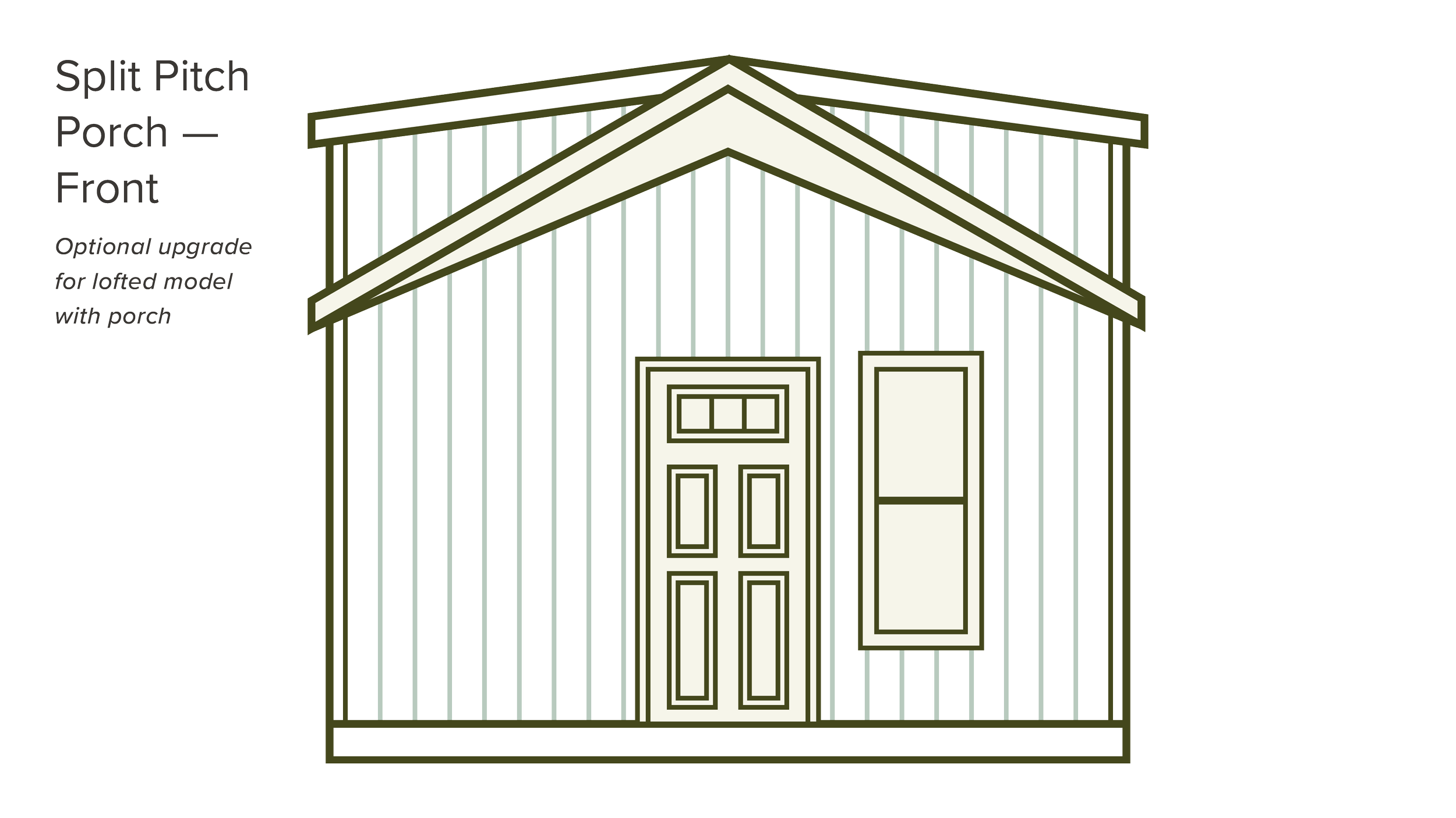 Split Pitch roofline illustration