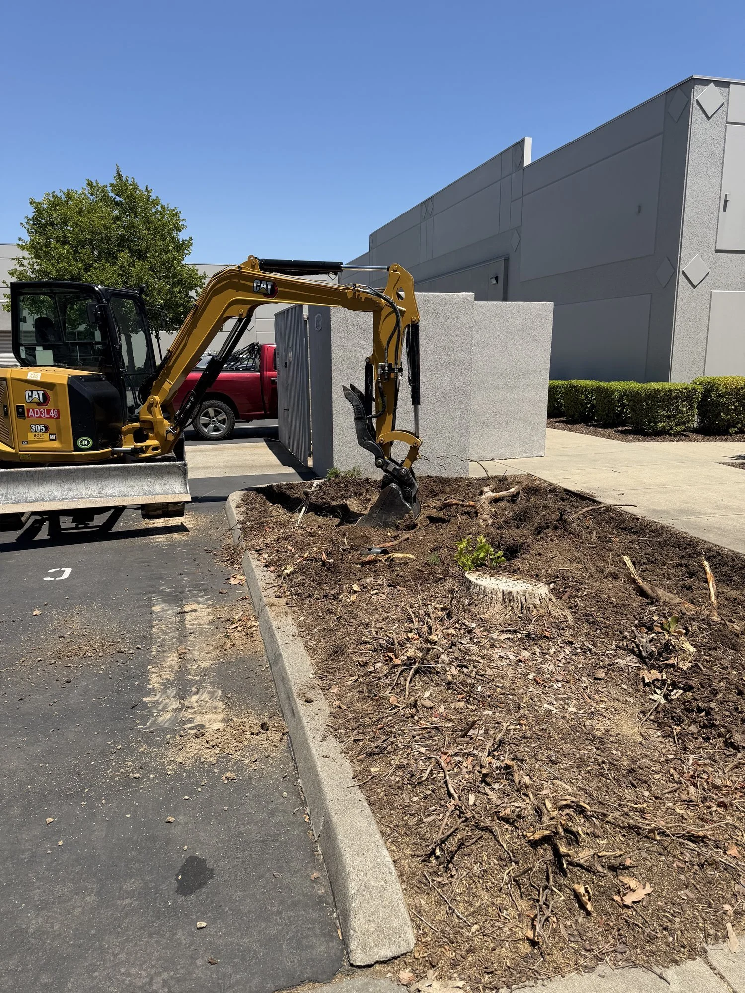Excavation and grading work at Doxa Church, Roseville, CA