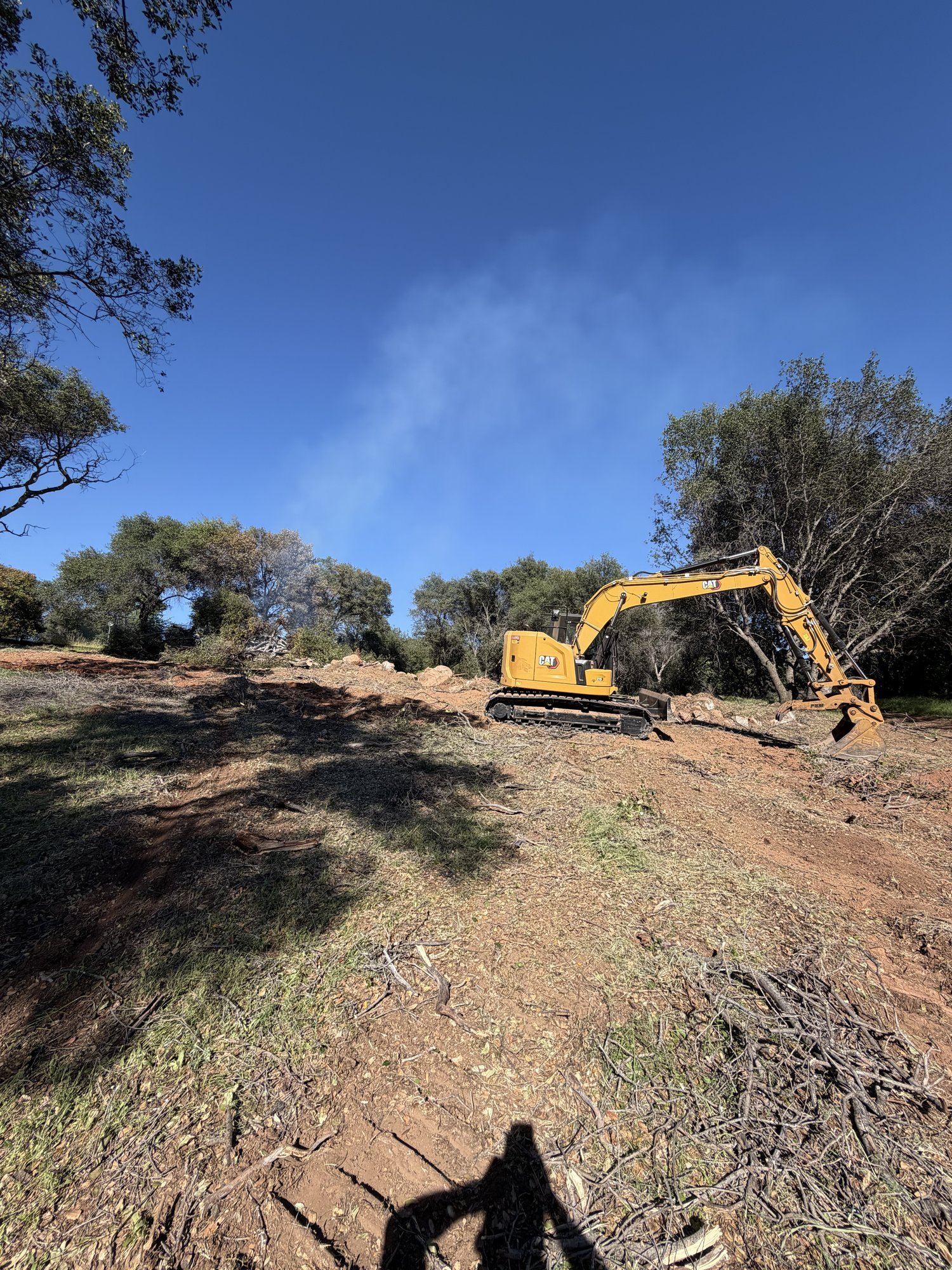 Keyway construction and slope compaction in Newcastle, CA