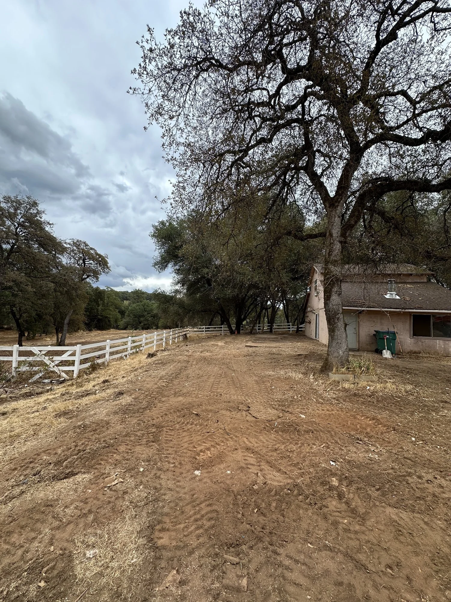 Cleared, cleaned-up site after shed demolition in Auburn