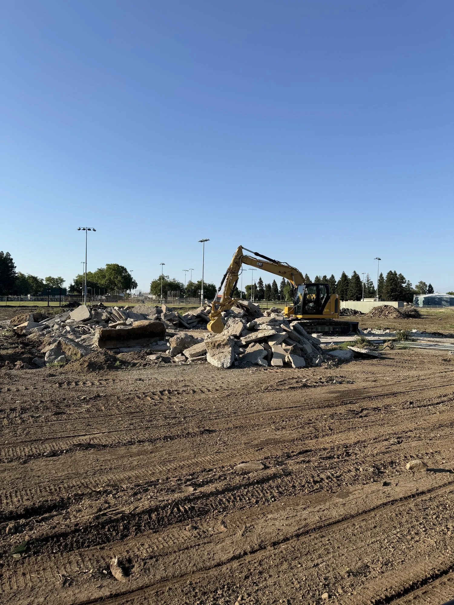 Mass grading across the 5-acre self-storage site in Yuba City, CA