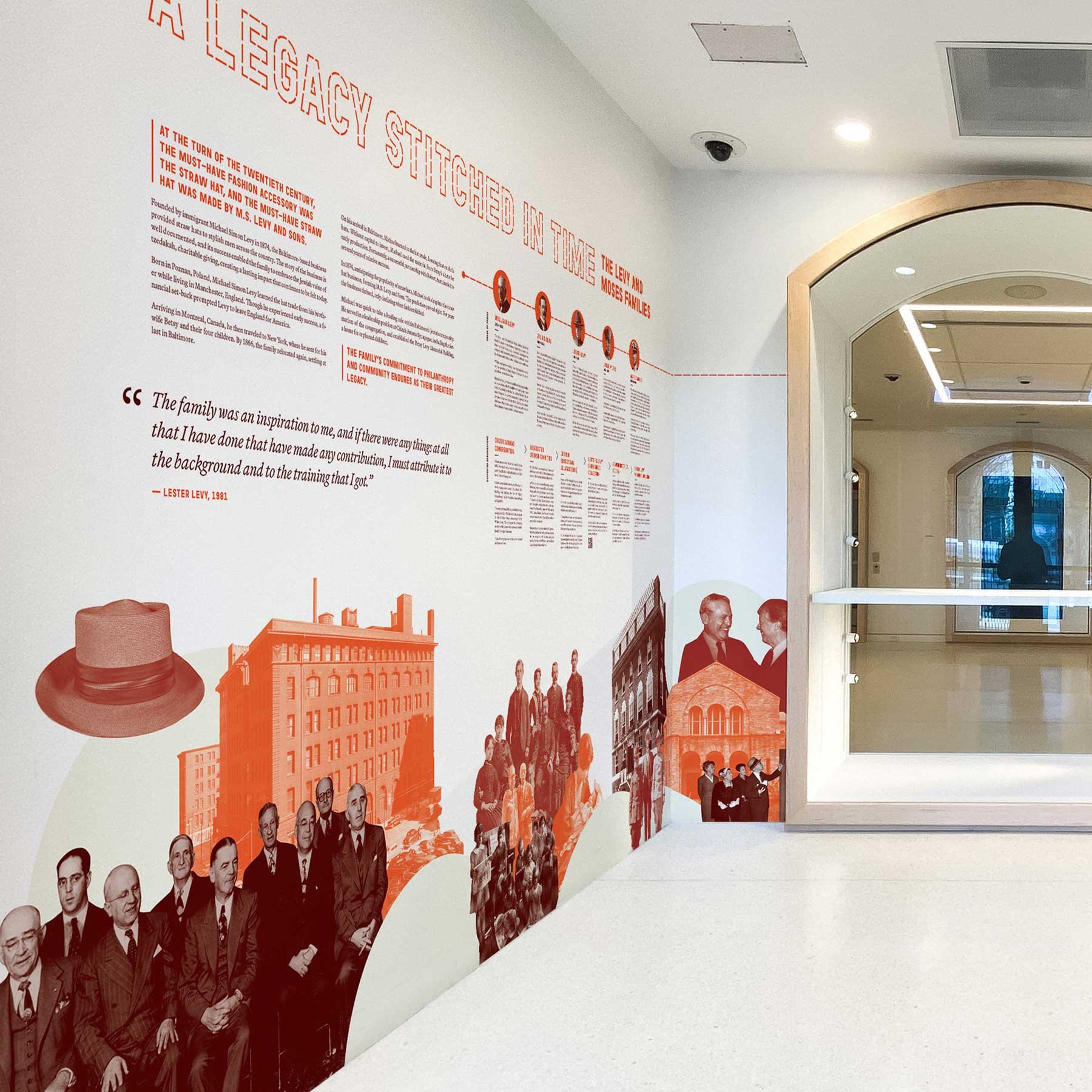 Environmental design project for the Jewish Museum of Maryland where Moon Design Partnered with Public Mechanics