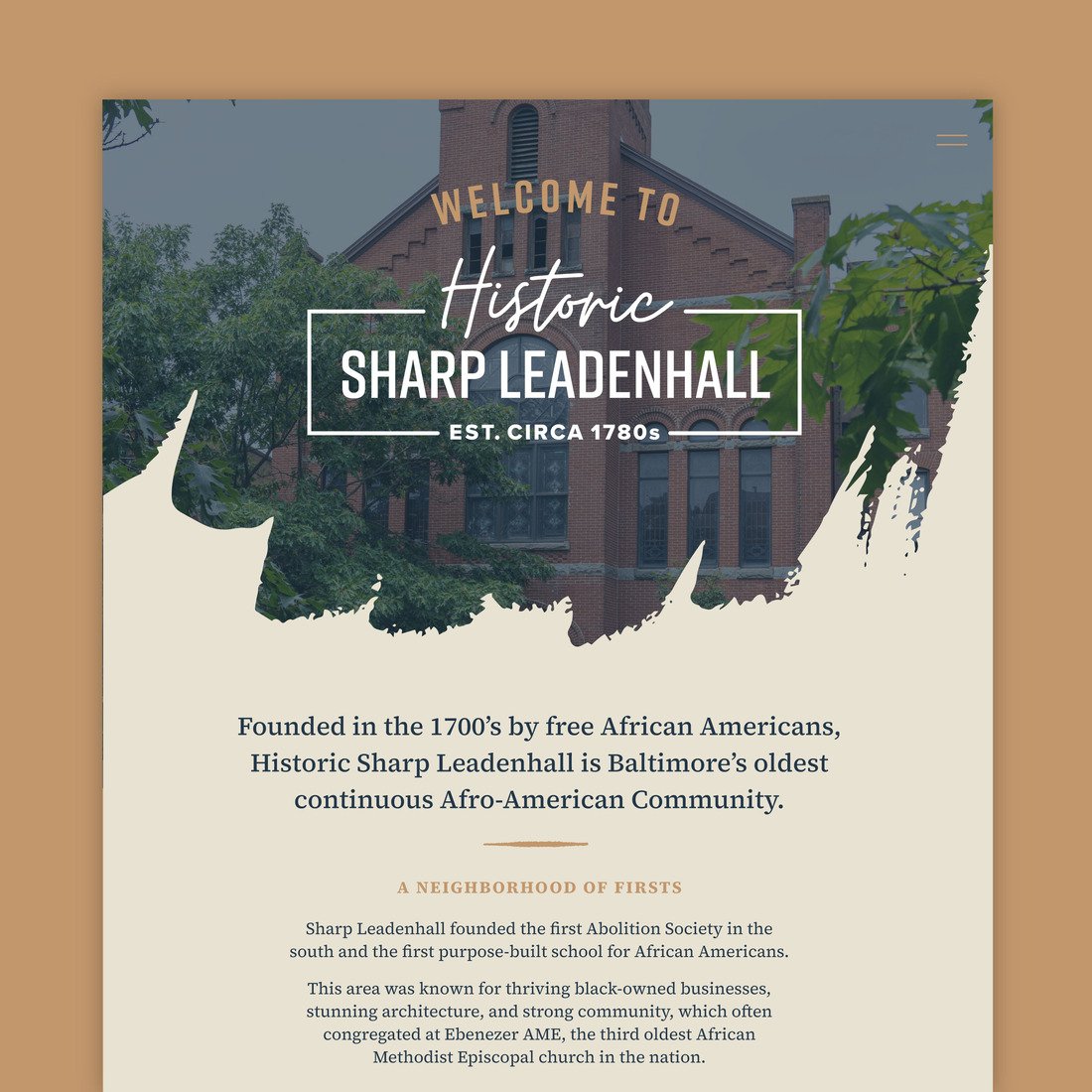 Moon Design portfolio, web design for Sharp Leadenhall