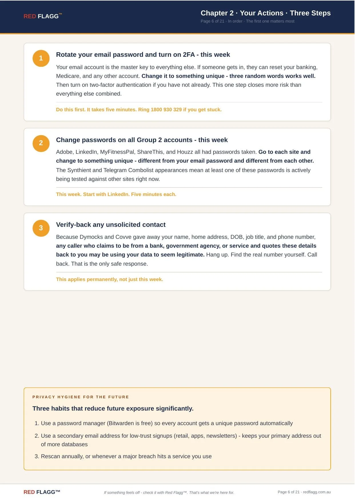 Page 21 &mdash; FAQs & analyst sign-off
