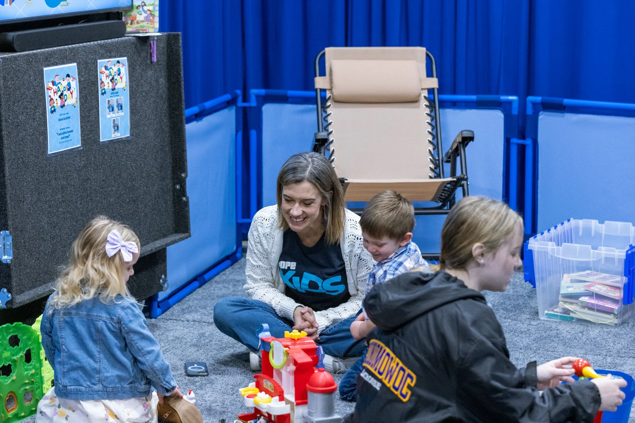 Kids laughing and having fun at Hope Kids