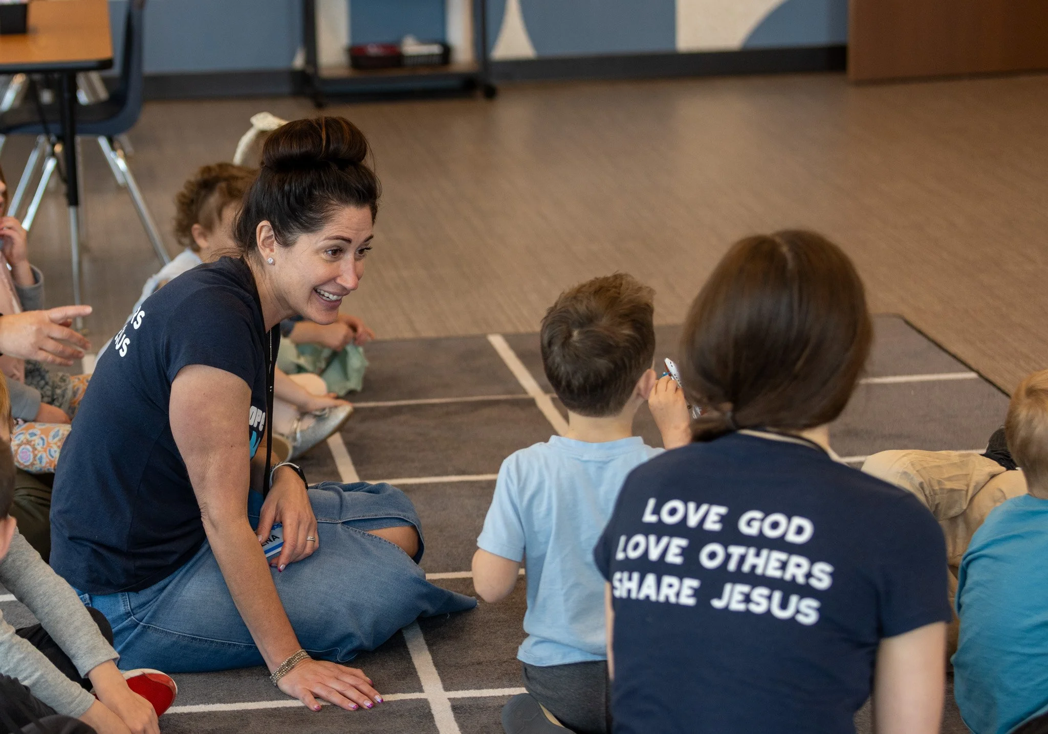 Kids laughing and having fun at Hope Kids