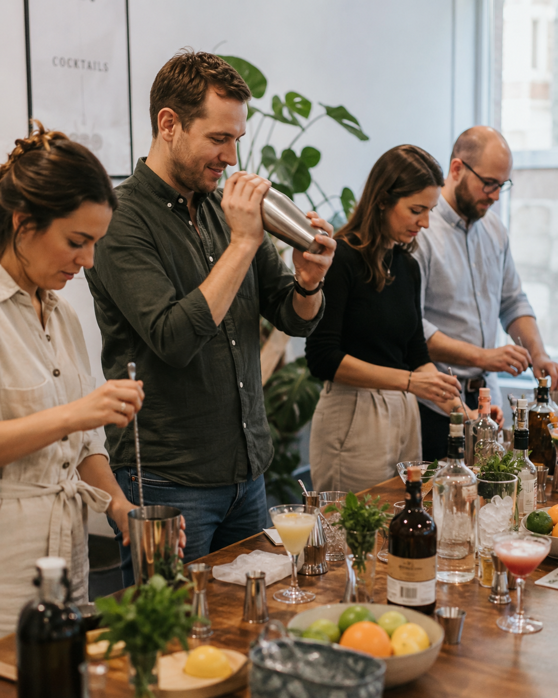 The Team Build corporate cocktail workshop