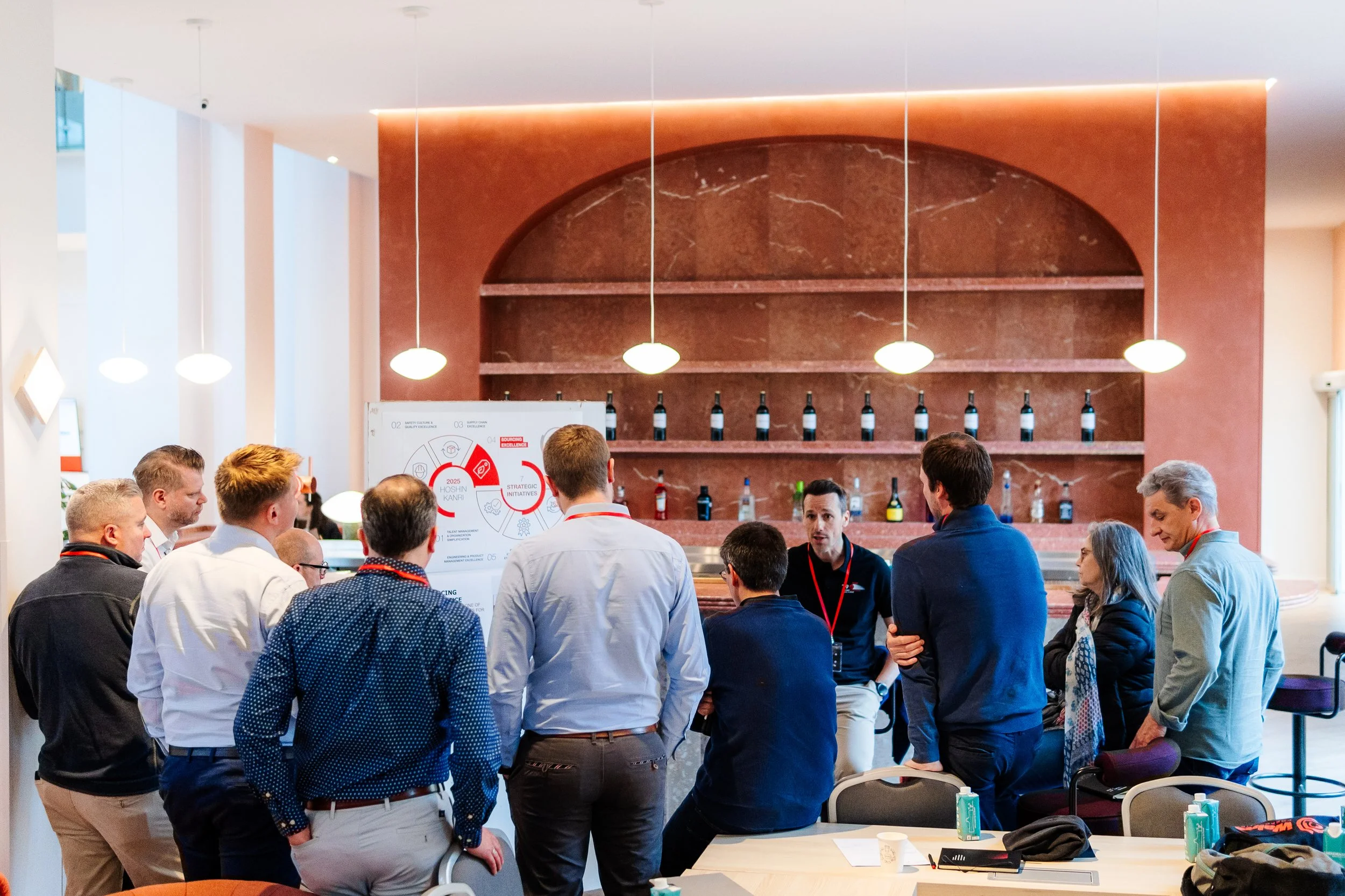 Cocktail d’entreprise élégant de fin d’année