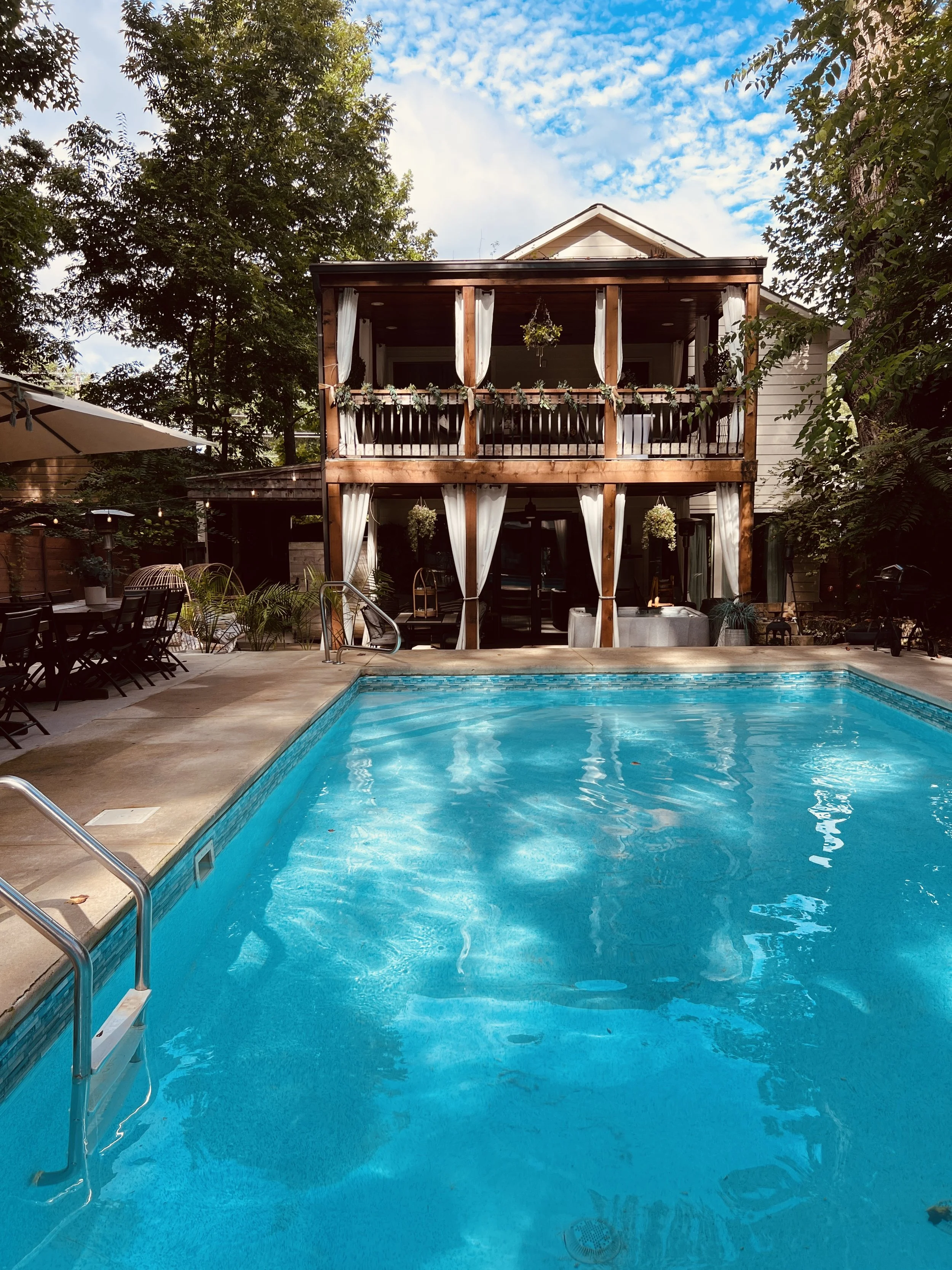 Hill House pool and residence, Atlanta