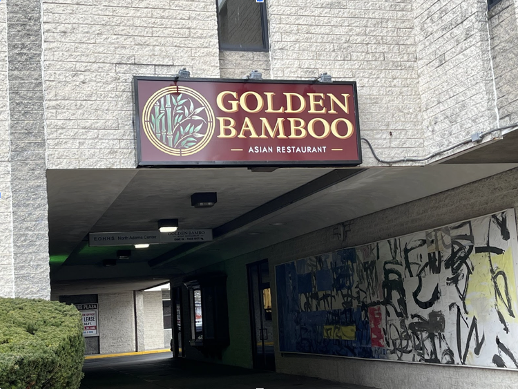 Entrance to the new Golden Bamboo Restaurant at the Berkshire Plaza on Main Street