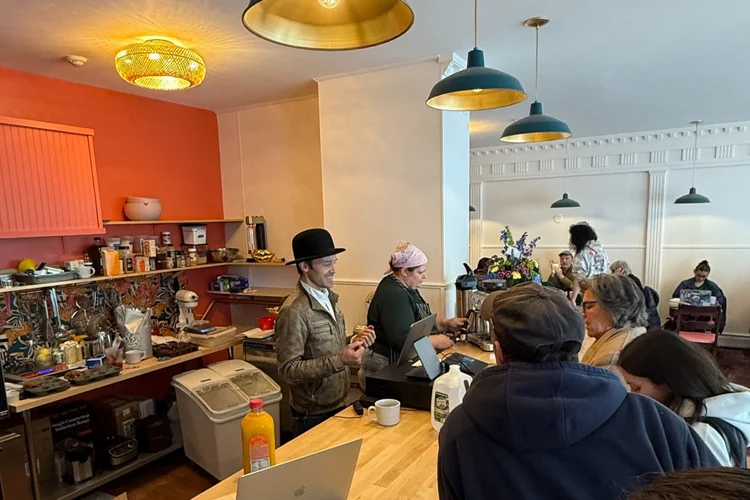 Patrons gather at the bar of Steeple City Social (source: Steeple City Social)