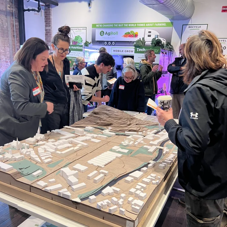 Attendees view 3D model of North Adams