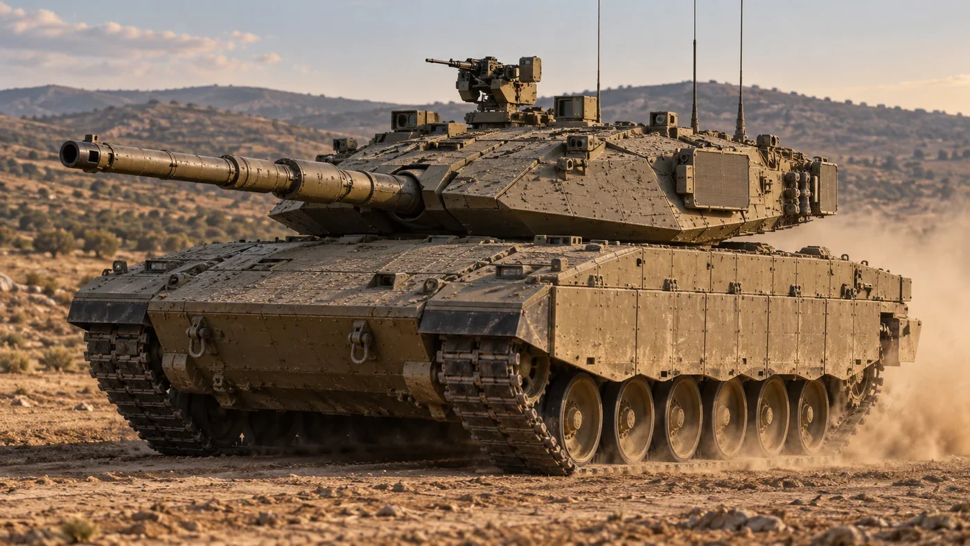 Israeli Merkava Mk.4 Barak tank illustration