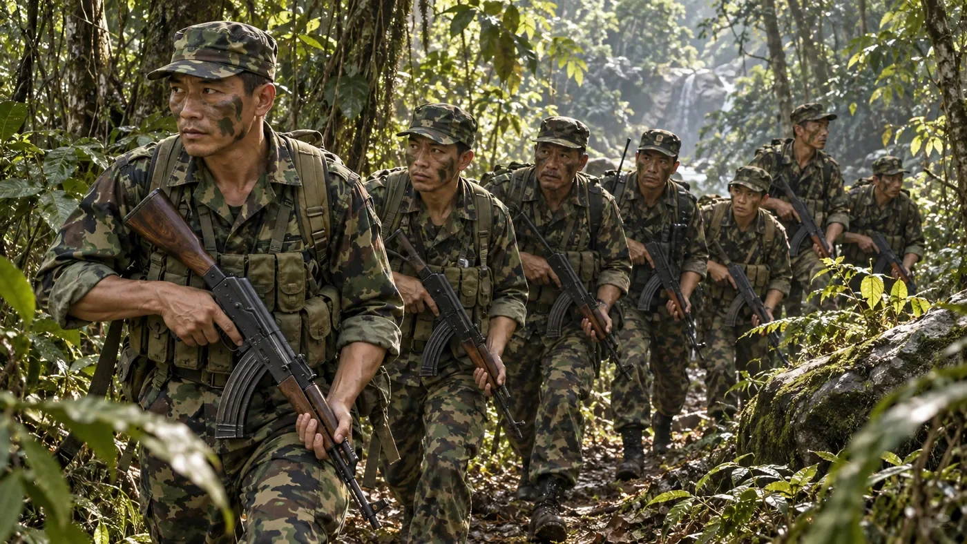 MPR illustration of Vietnamese Đặc công special forces
