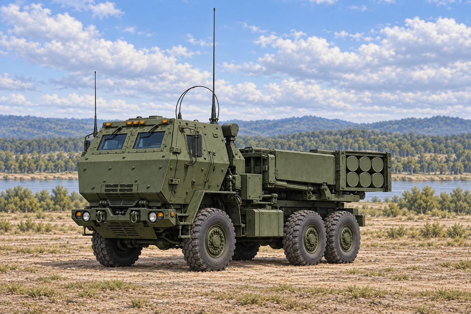 M142 HIMARS rocket launcher