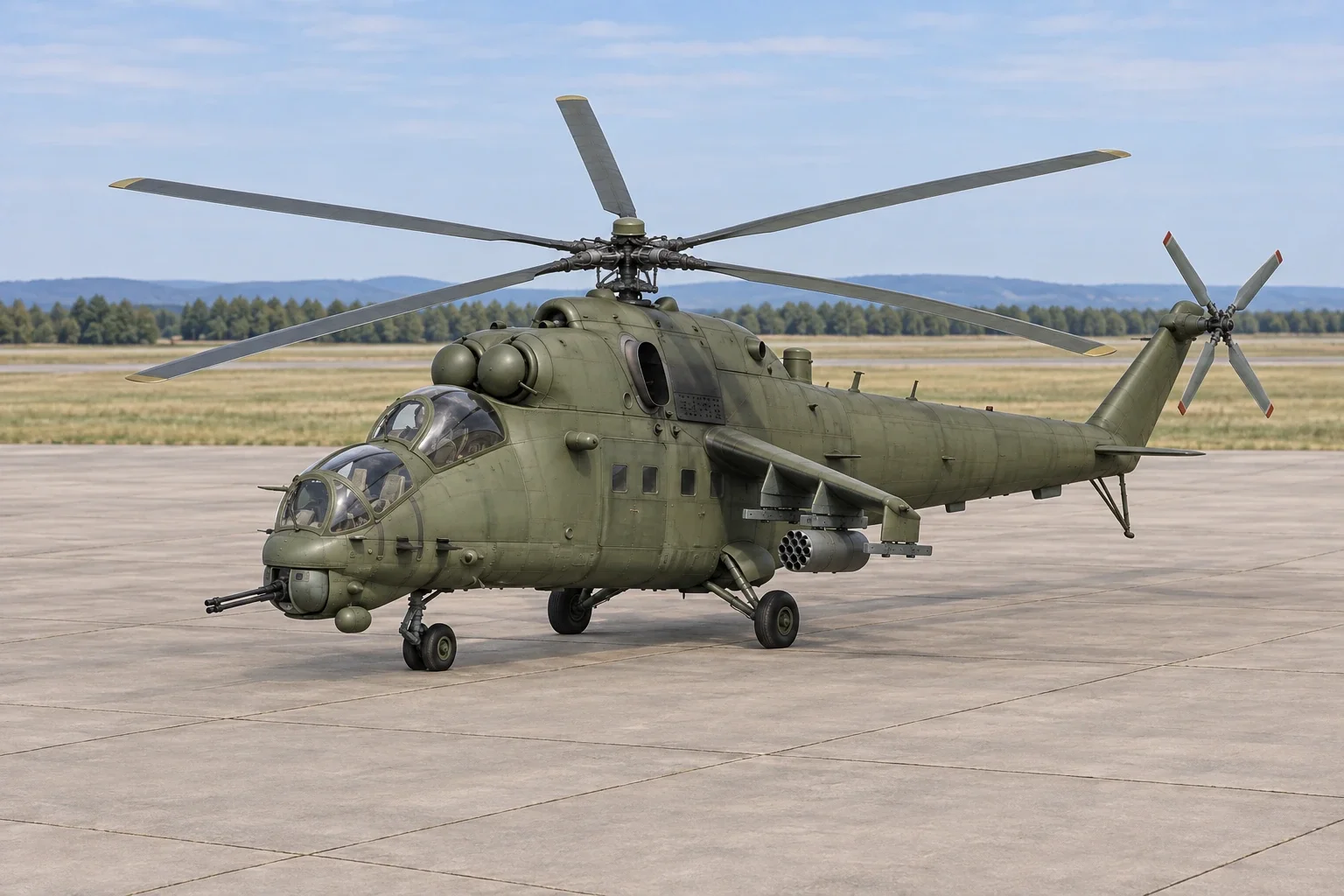Mi-35M attack and transport helicopter