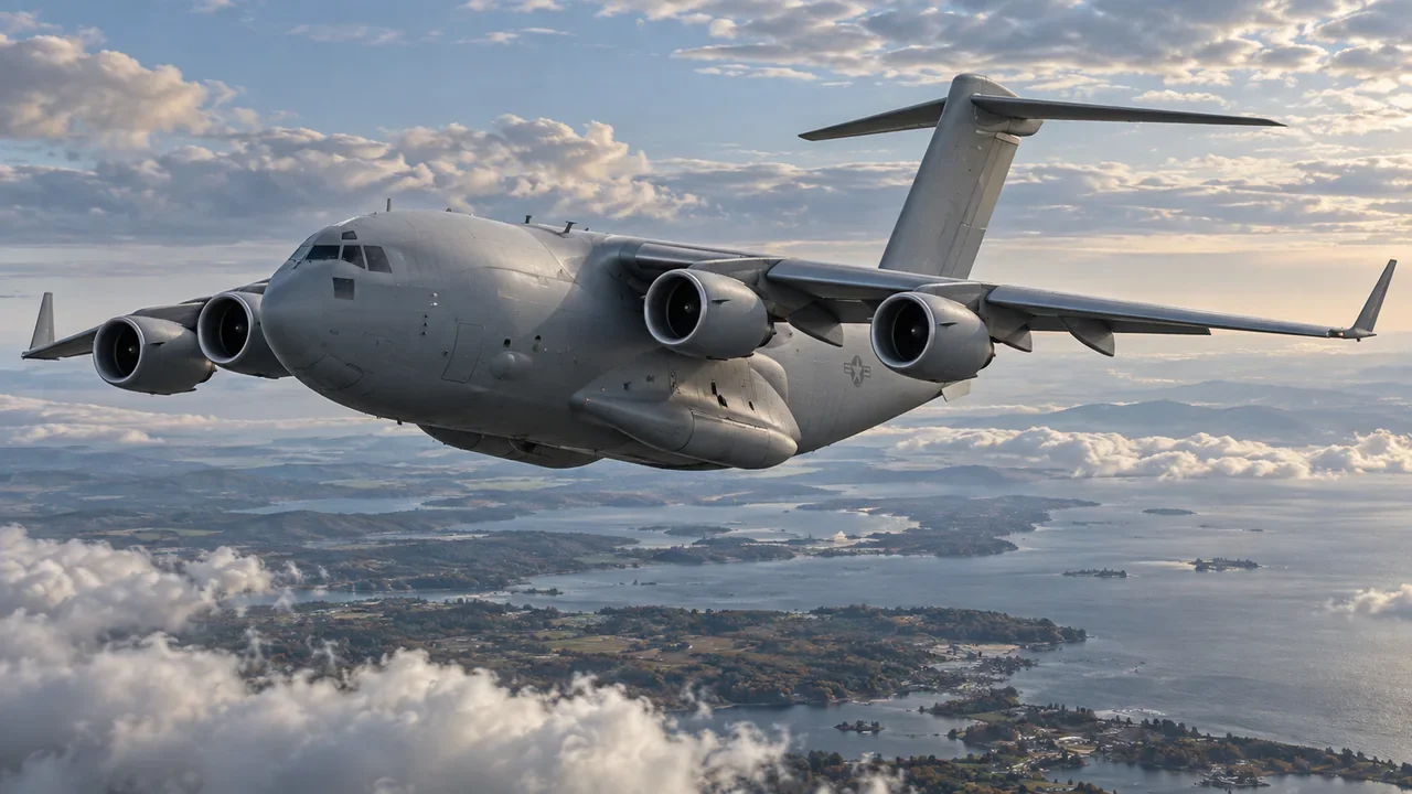 C-17A Globemaster III transport aircraft, U.S. example